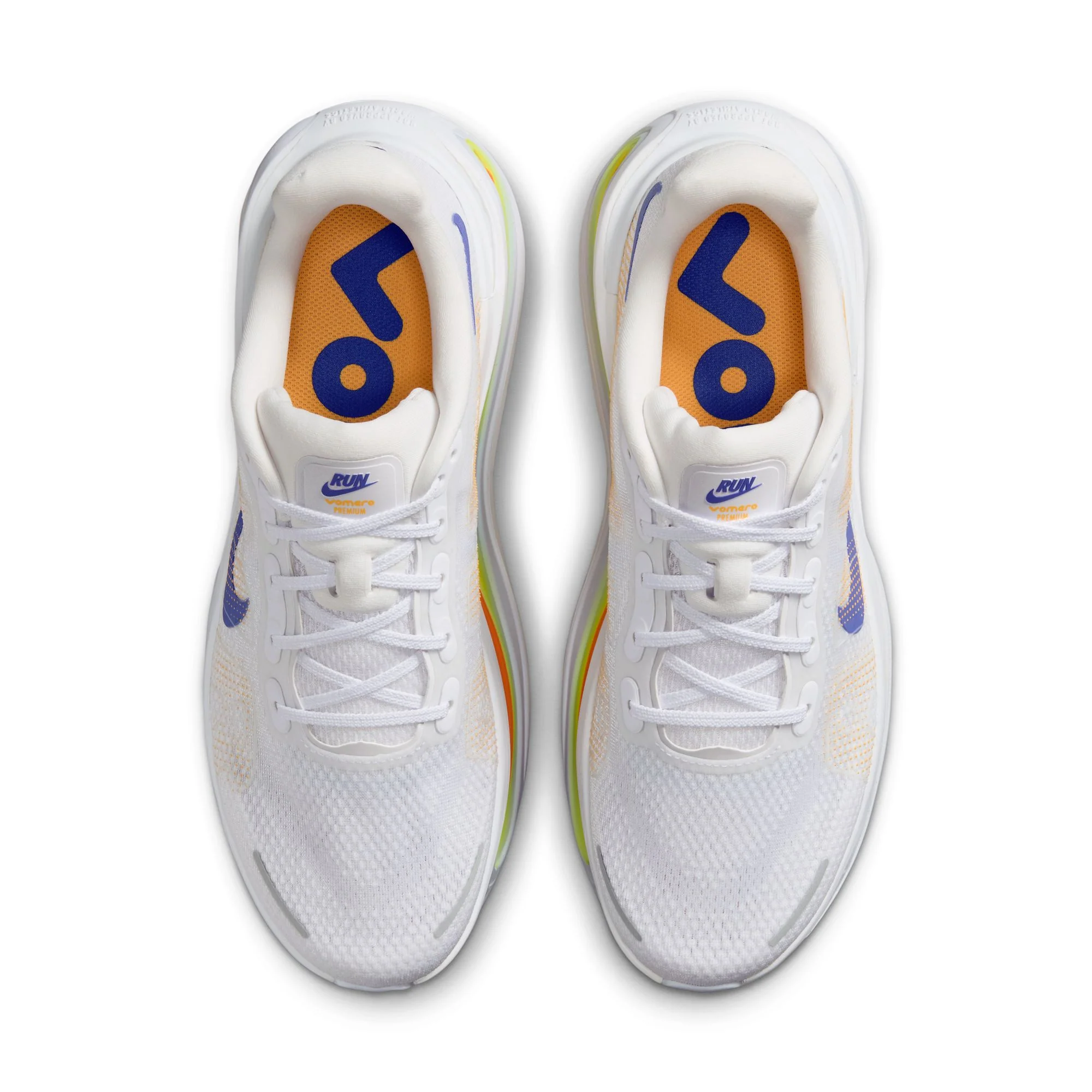 Nike Mens Vomero Premium - White/Lapis/Total Orange/Laser Orange - Neutral - SU26 - Image 3