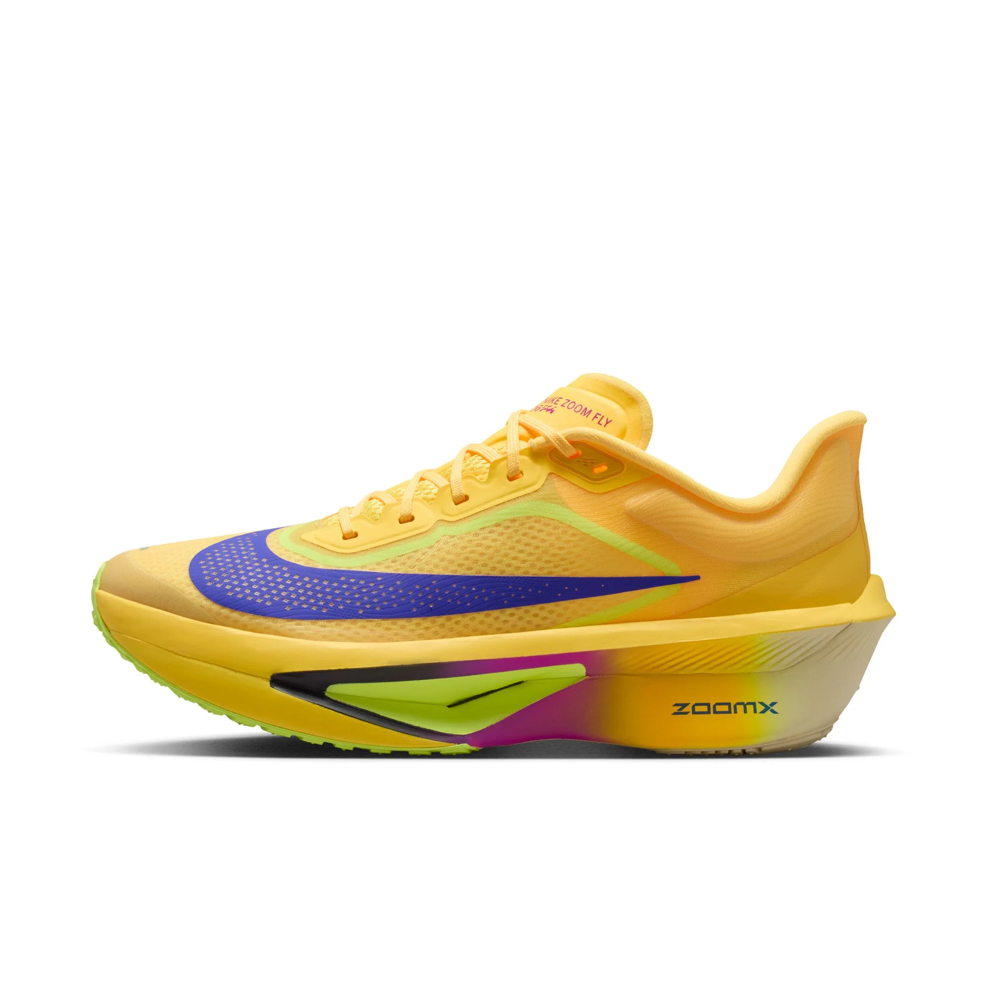 Nike Mens Zoom Fly 6 - Citron Pulse/Indigo Burst/Volt Ice - Neutral - SP26 - Image 3