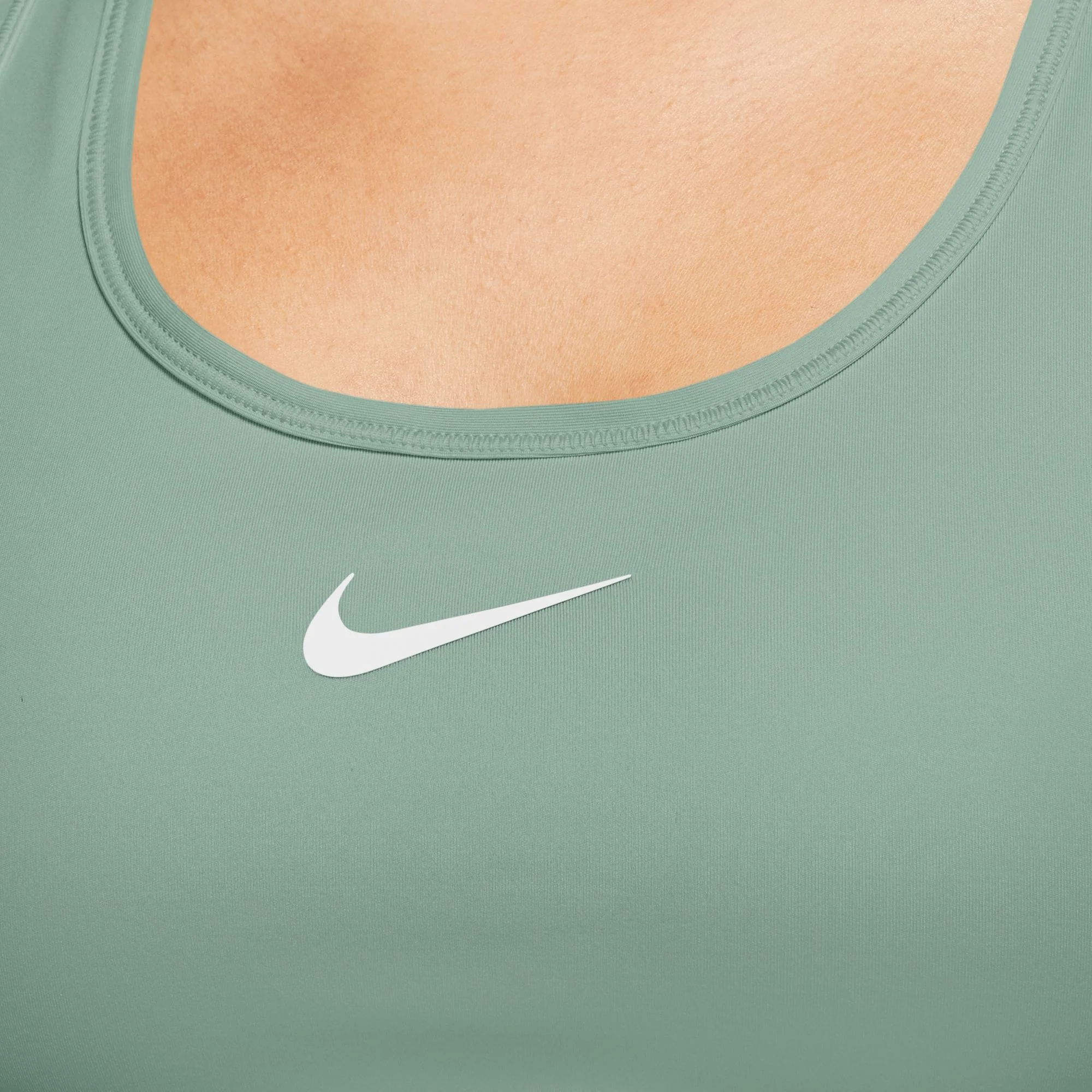 Nike Swoosh Womens Medium Support Padded Sports Bra - Steam/White - SP26 - Image 5