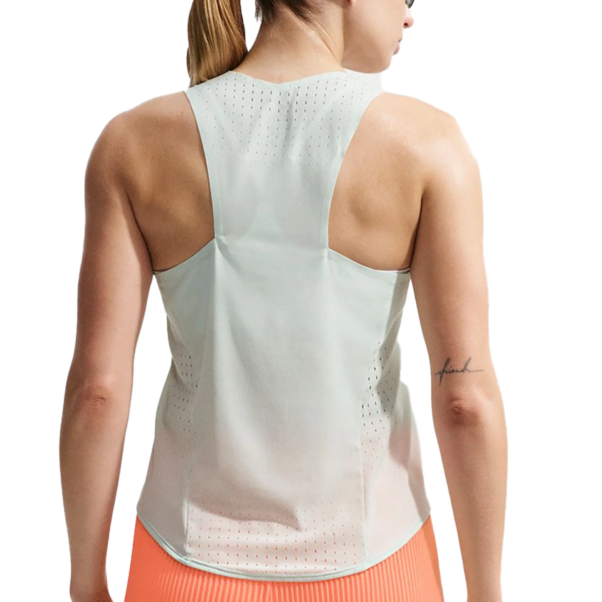 Nike Womens Dri-FIT ADV Aeroswift Singlet - Barely Green/Black - SU26 - Image 2