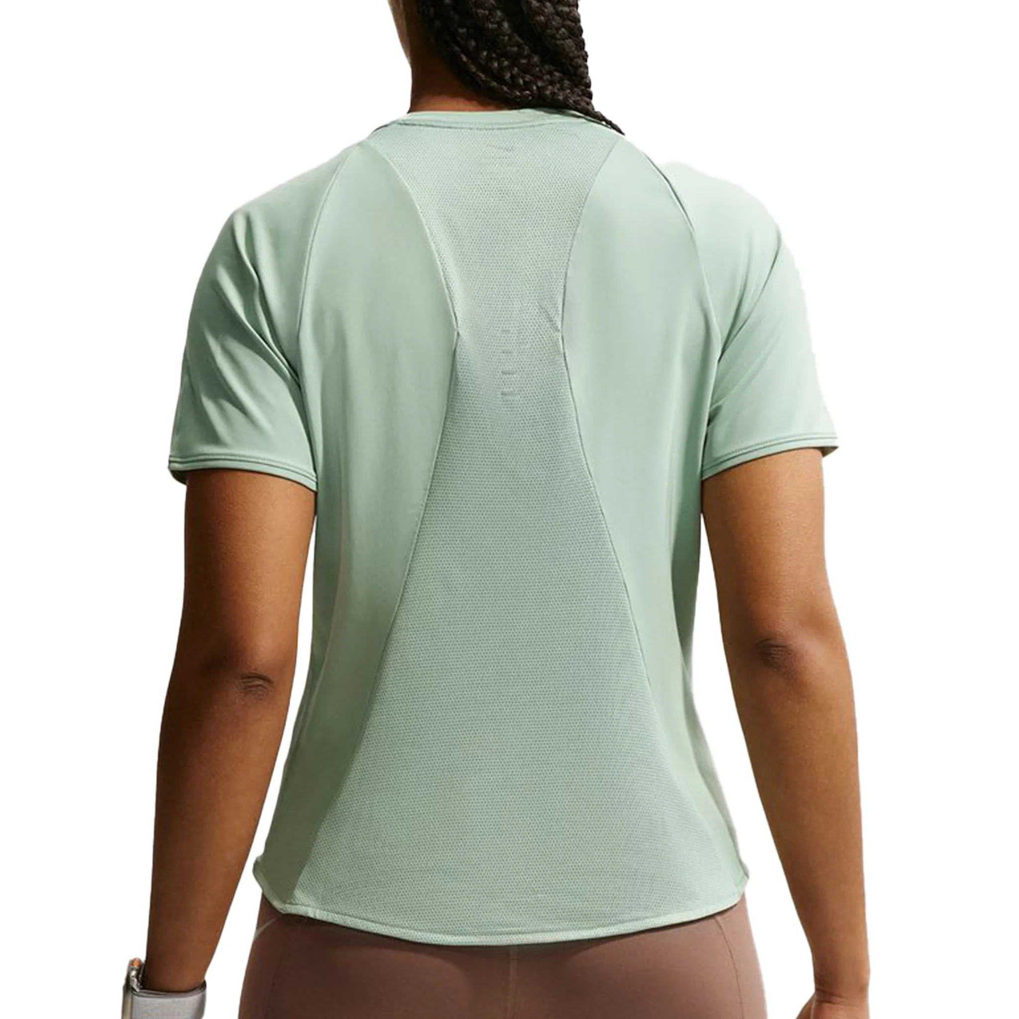 Nike Women's Dri-FIT Short-Sleeve Swift Tee - Steam/Reflective Silver - SU26 - Image 2