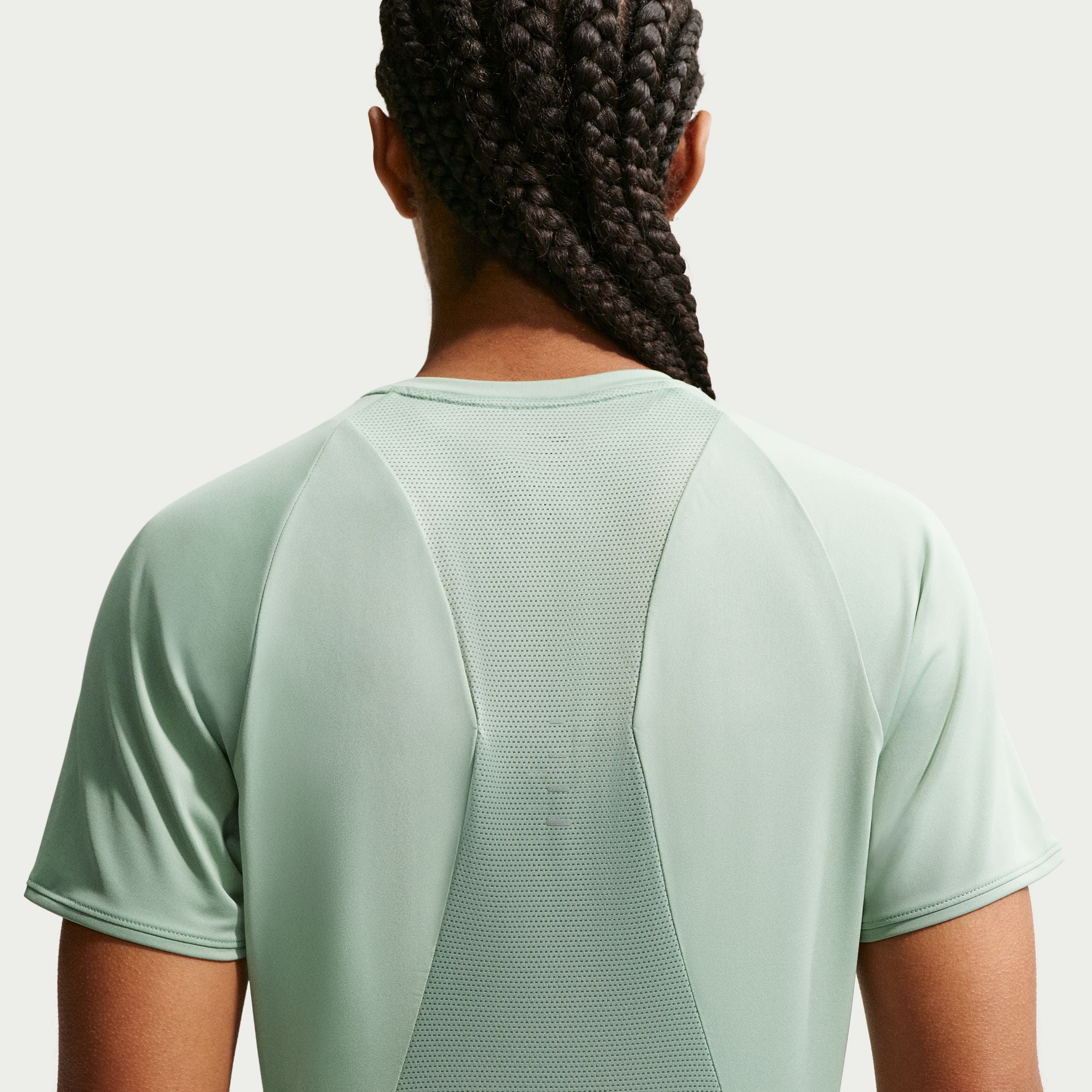 Nike Women's Dri-FIT Short-Sleeve Swift Tee - Steam/Reflective Silver - SU26 - Image 3