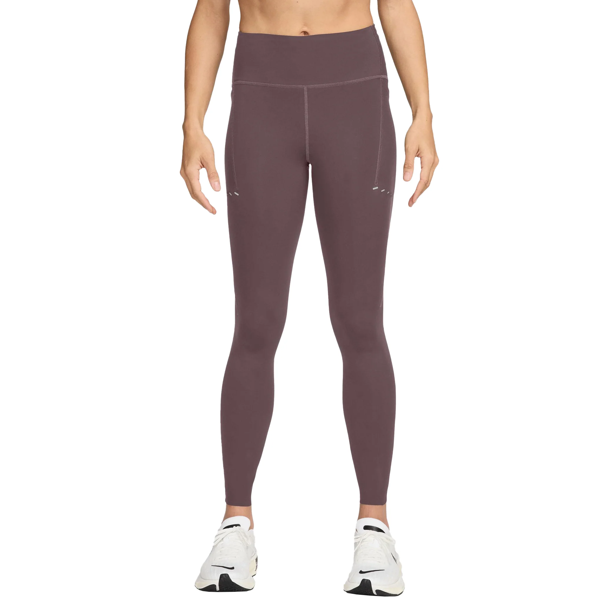 Nike Womens High Waisted 7/8 Swift Tight With Pockets - Tattoo/Reflective Silver - HO25