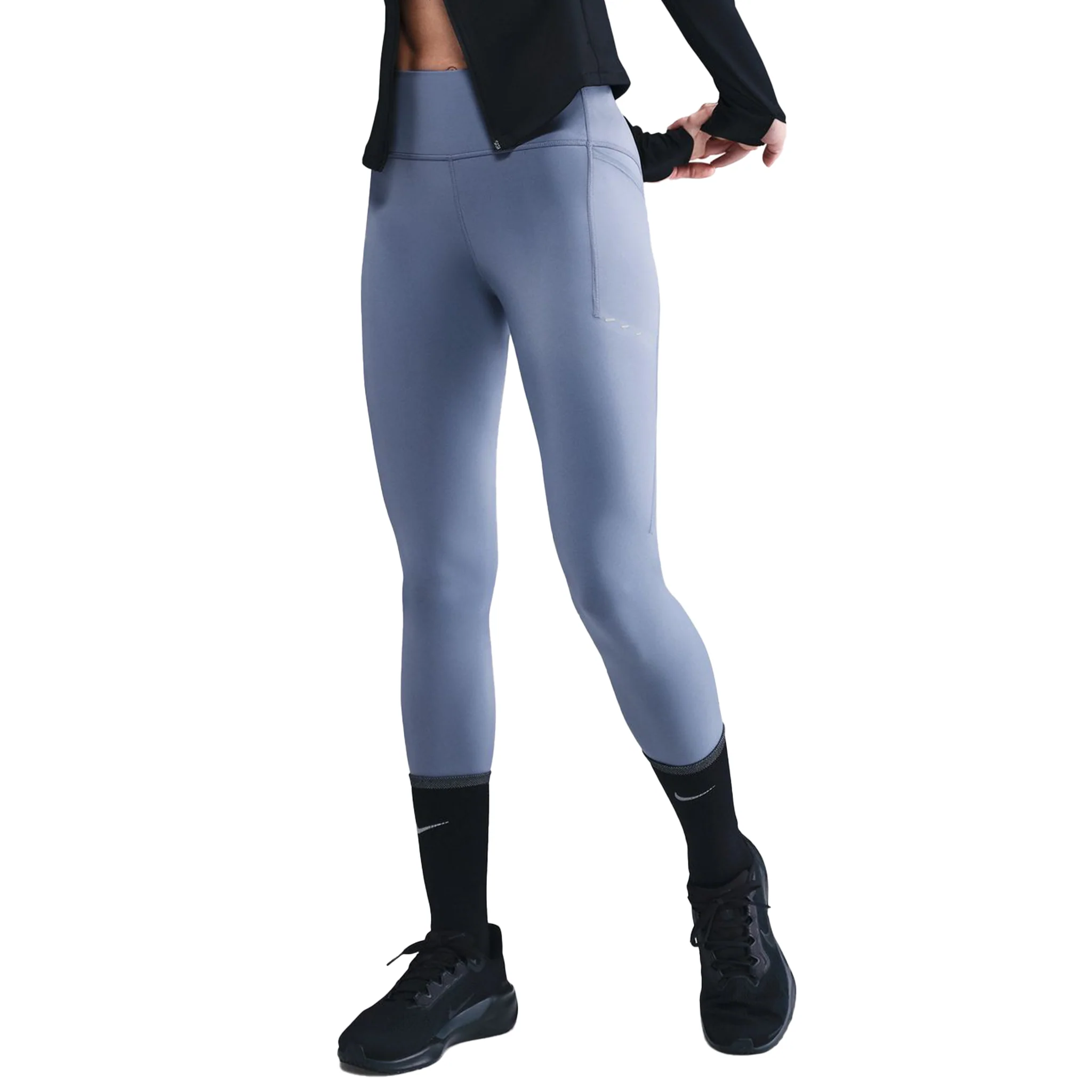 Nike Womens High Waisted 7/8 Swift Tight With Pockets - World Indigo/Reflective Silver - HO25