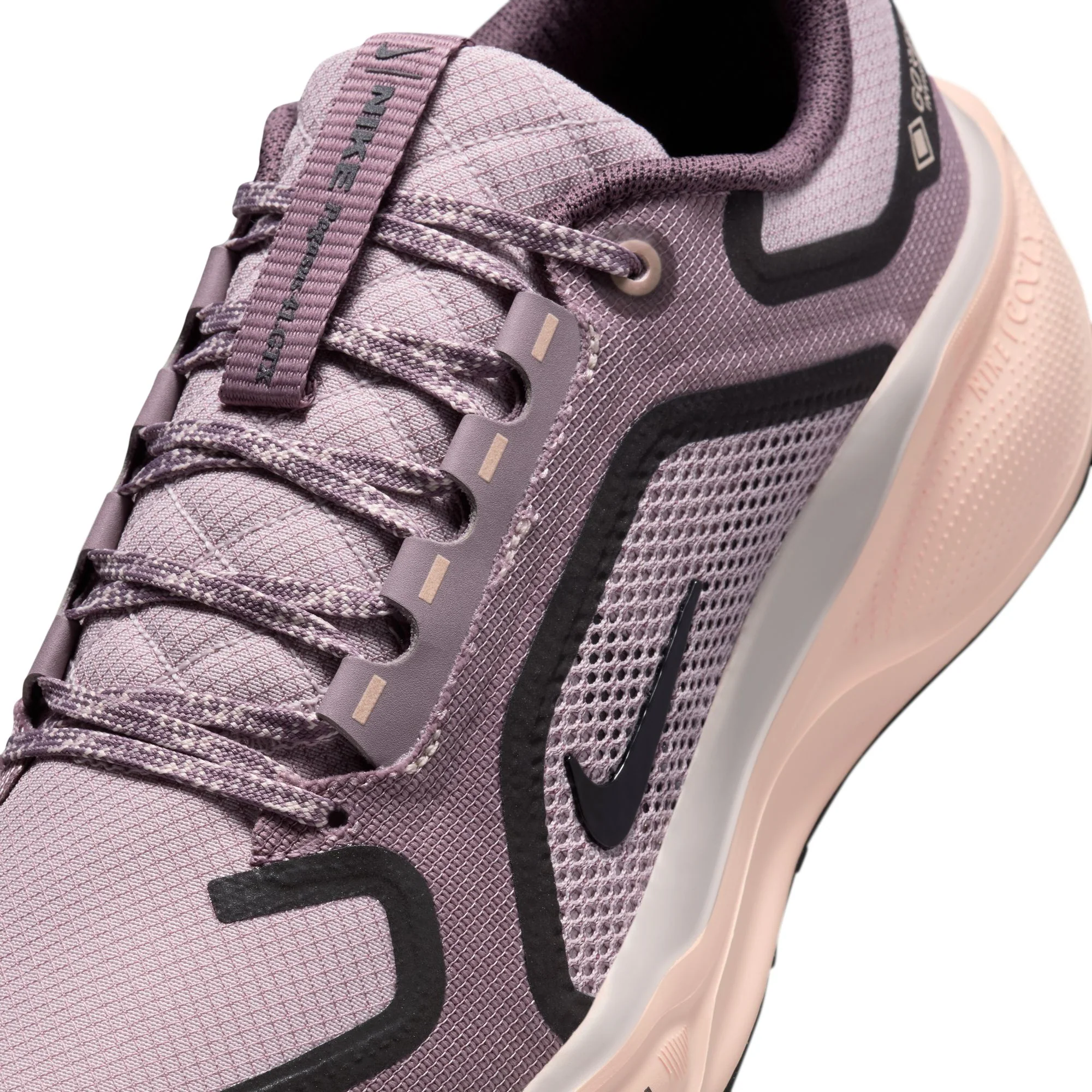 Nike Womens Pegasus 41 GTX - Platinum Violet/Black/Crimson Tint - Neutral - HO25 - Image 10