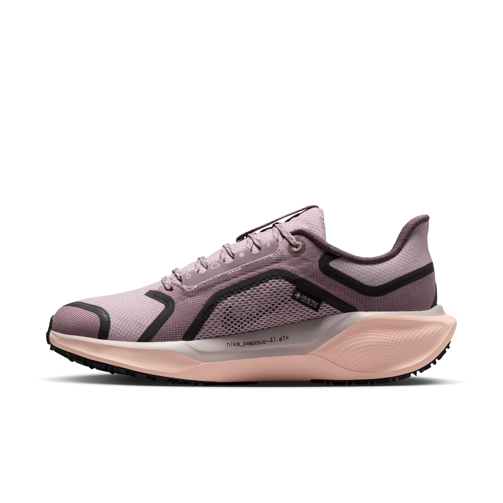 Nike Womens Pegasus 41 GTX - Platinum Violet/Black/Crimson Tint - Neutral - HO25 - Image 3