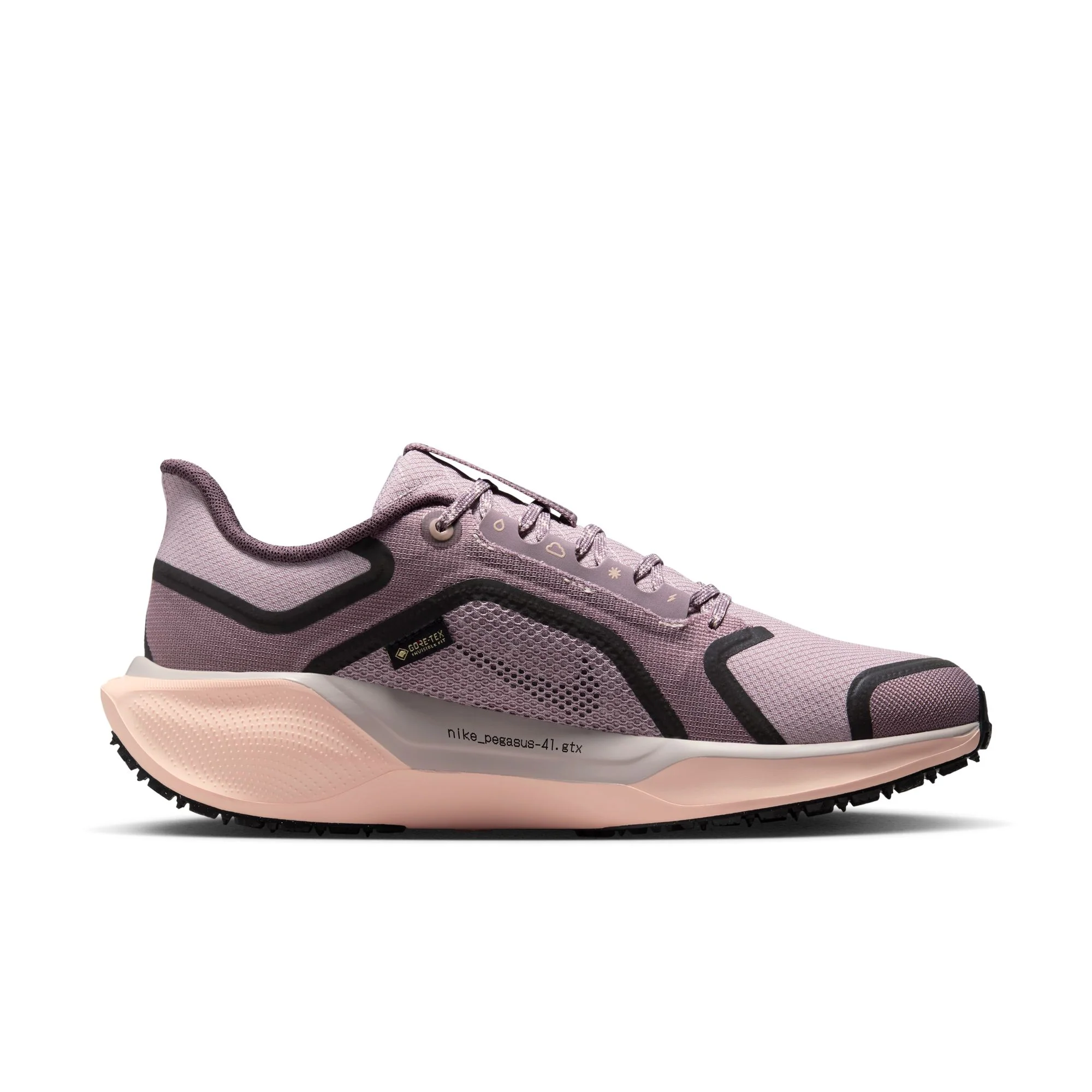 Nike Womens Pegasus 41 GTX - Platinum Violet/Black/Crimson Tint - Neutral - HO25 - Image 5