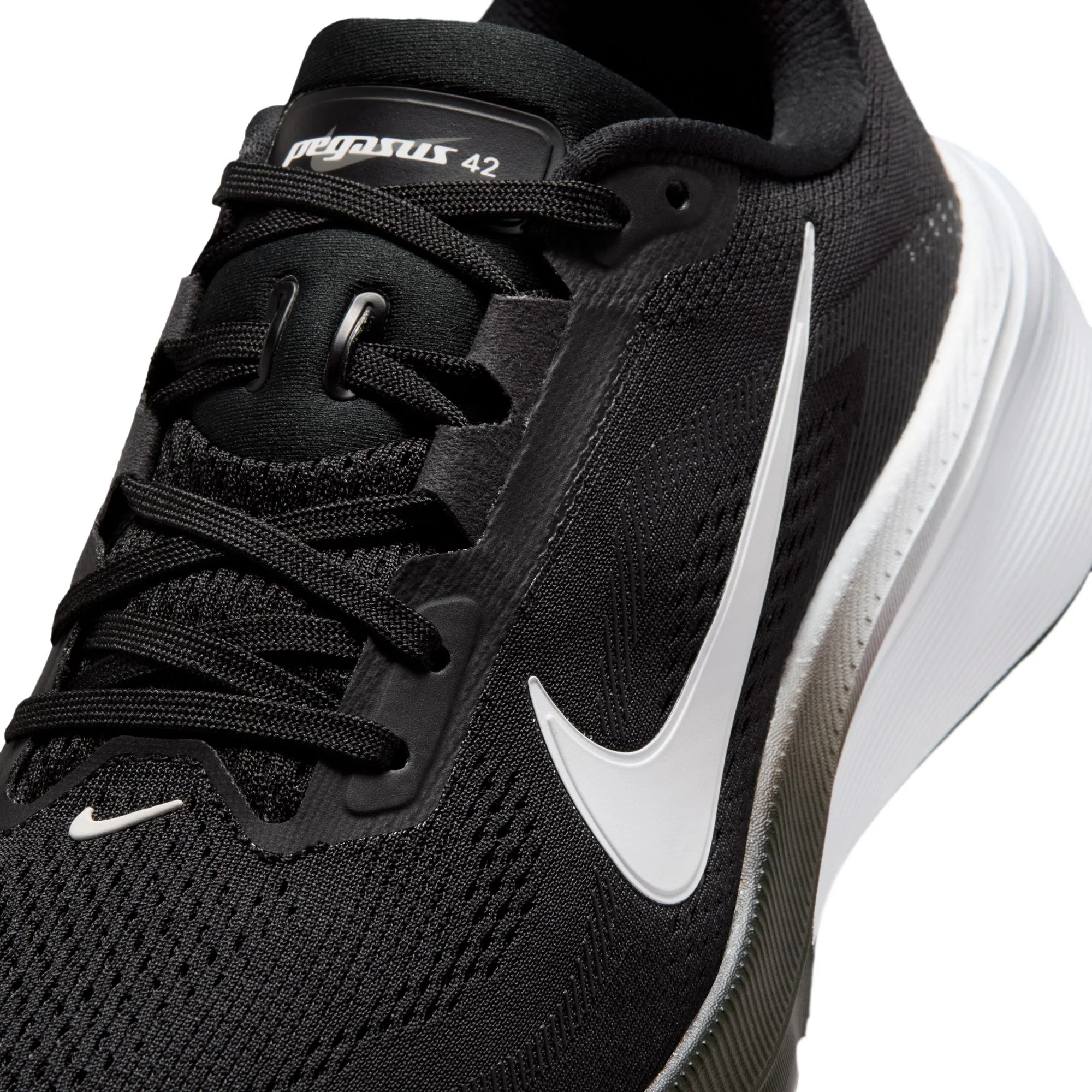 Nike Womens Pegasus 42 - Black/White/Iron Grey - Neutral - SU26 - Image 10