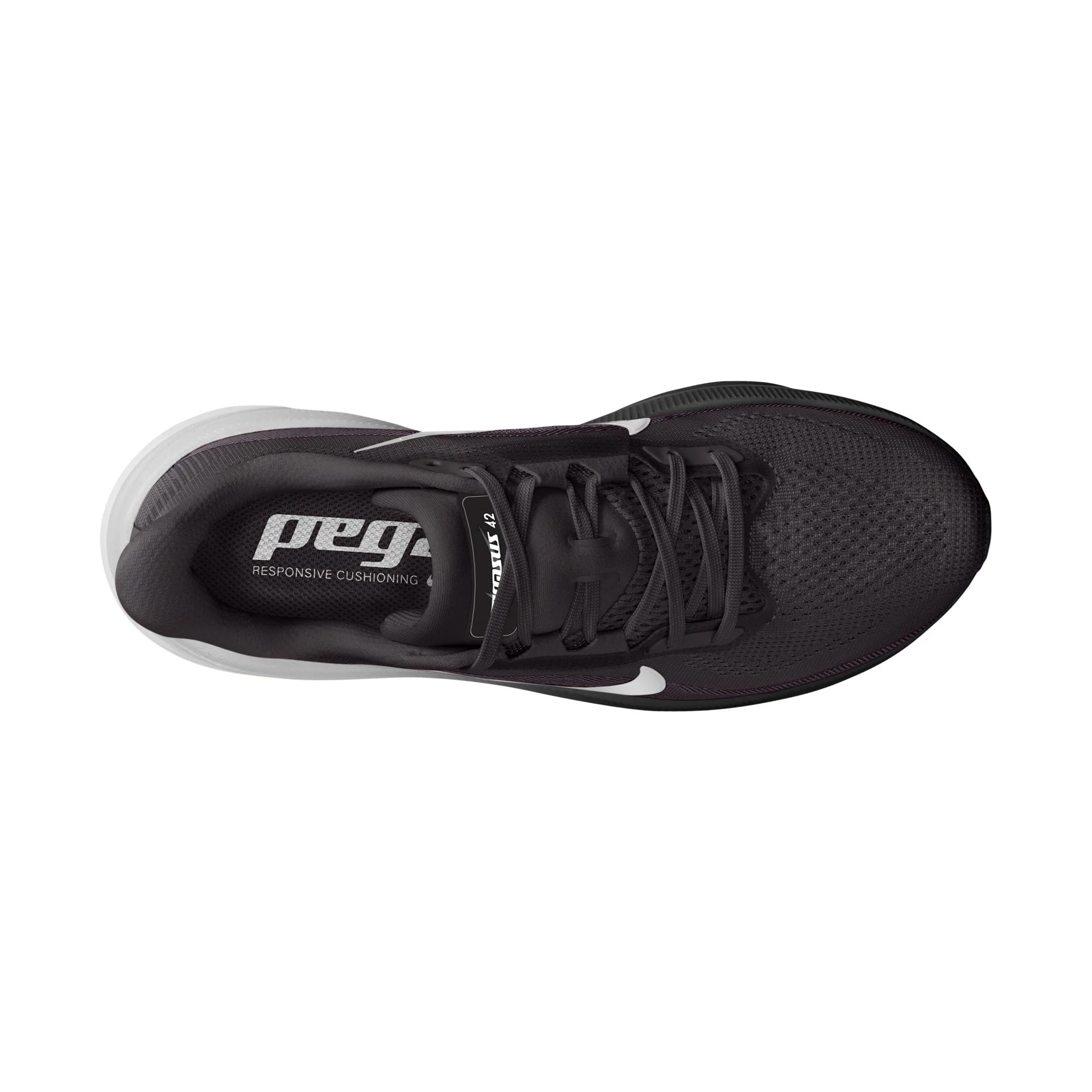 Nike Womens Pegasus 42 - Black/White/Iron Grey - Neutral - SU26 - Image 4