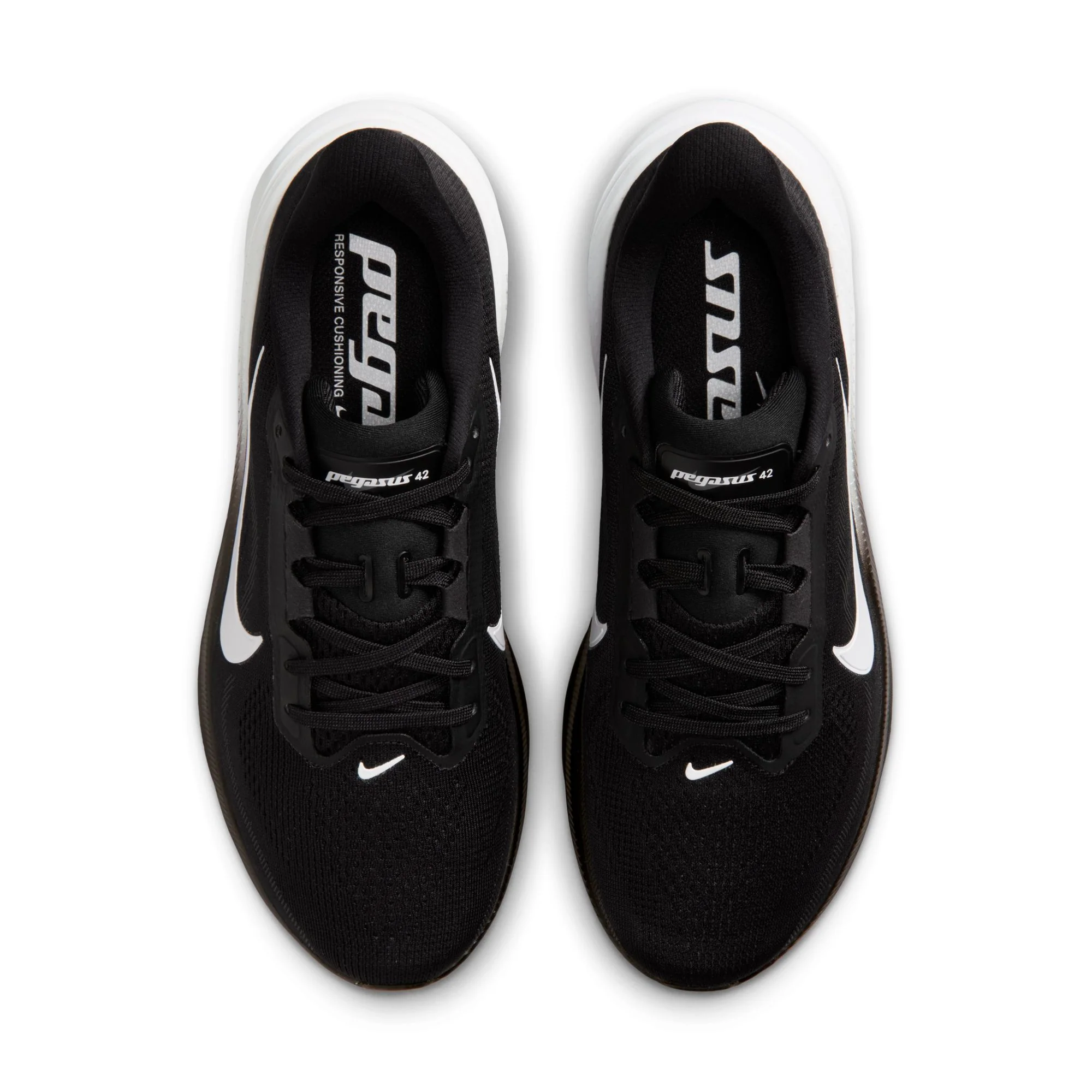 Nike Womens Pegasus 42 - Black/White/Iron Grey - Neutral - SU26 - Image 6