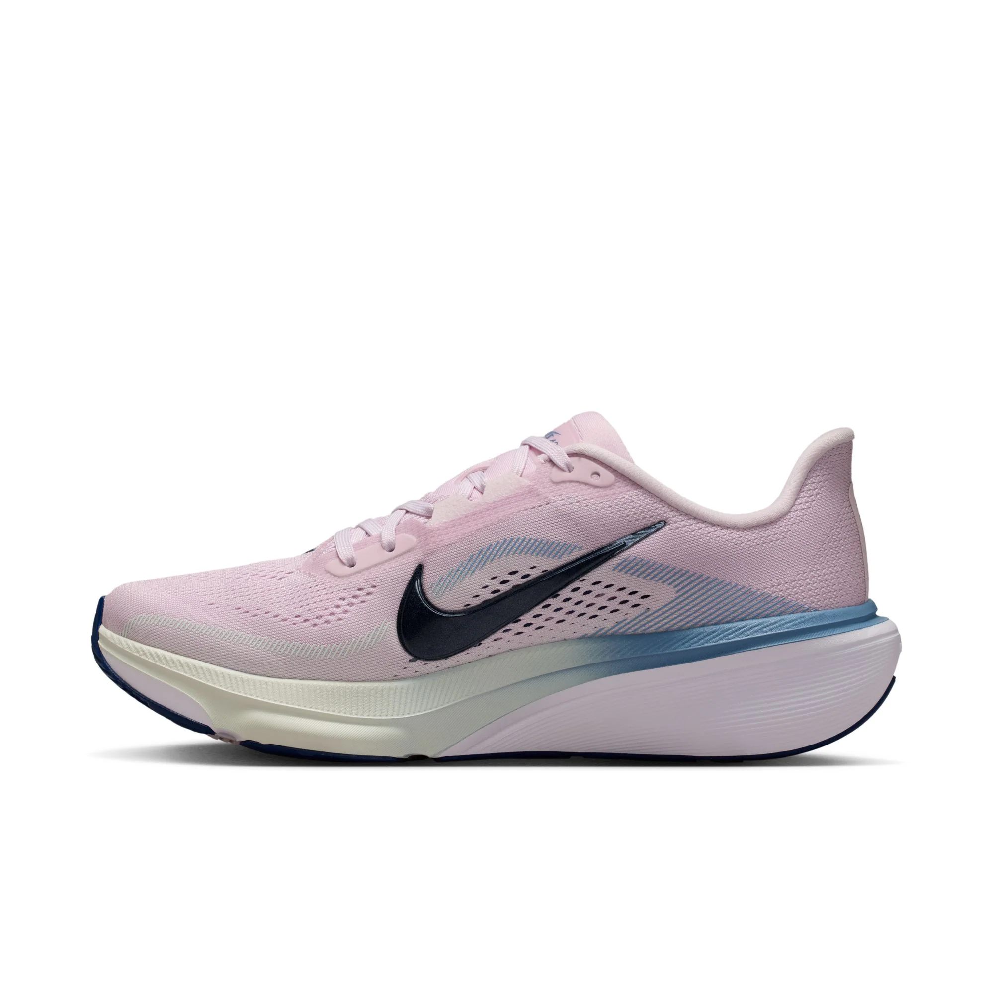 Nike Womens Pegasus 42 - Bleached Lilac/Blue Void/Work Blue - Neutral - SU26 - Image 3