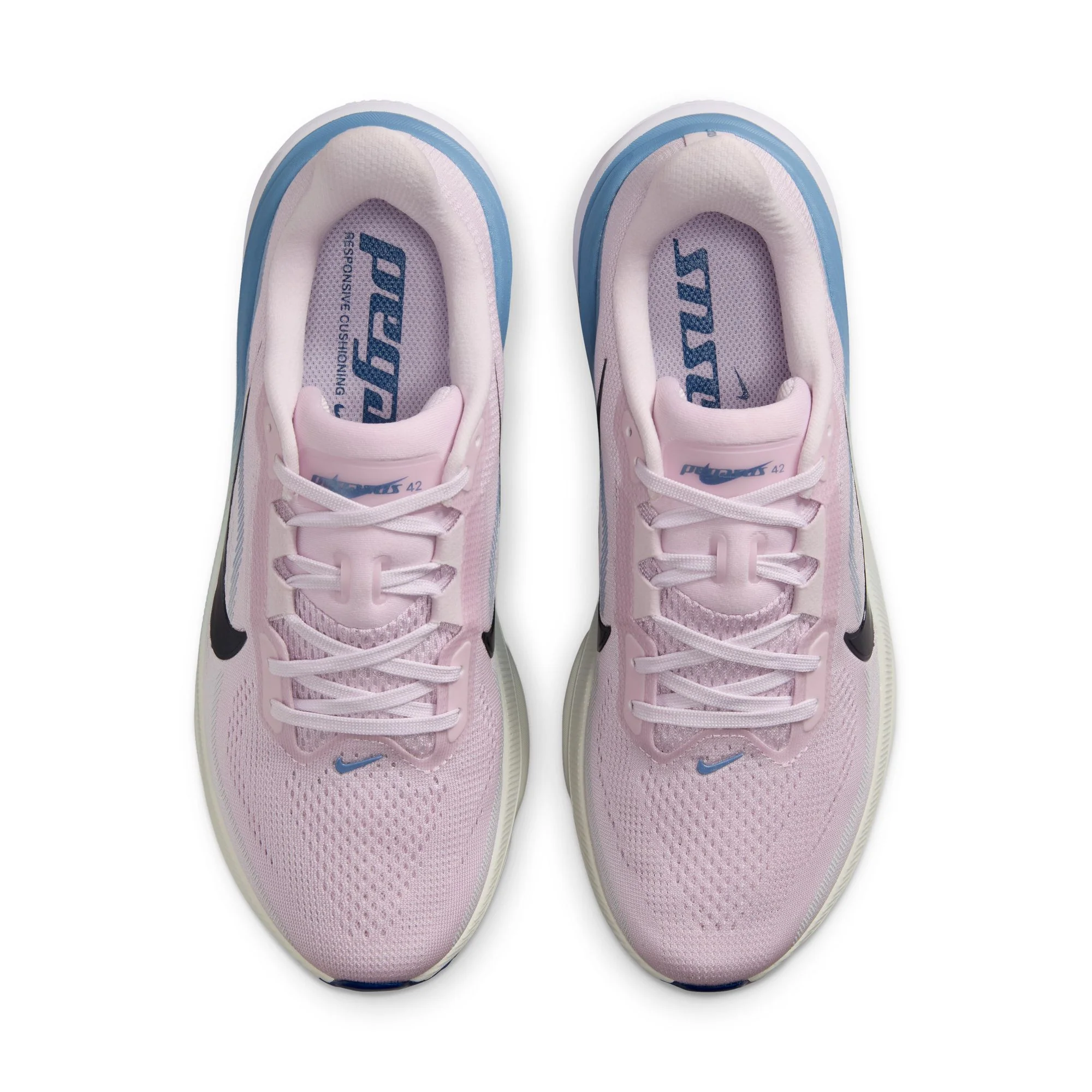 Nike Womens Pegasus 42 - Bleached Lilac/Blue Void/Work Blue - Neutral - SU26 - Image 6