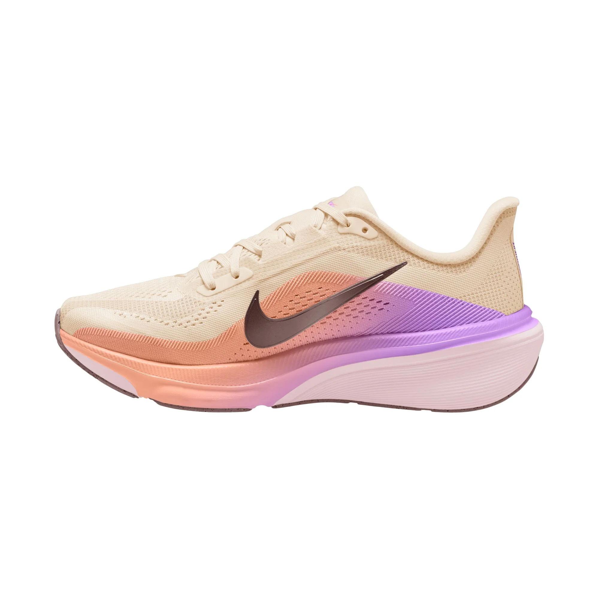 Nike Womens Pegasus 42 - Chalk/Tattoo/Orange Pulse/Bright Violet - Neutral - SU26 - Image 3