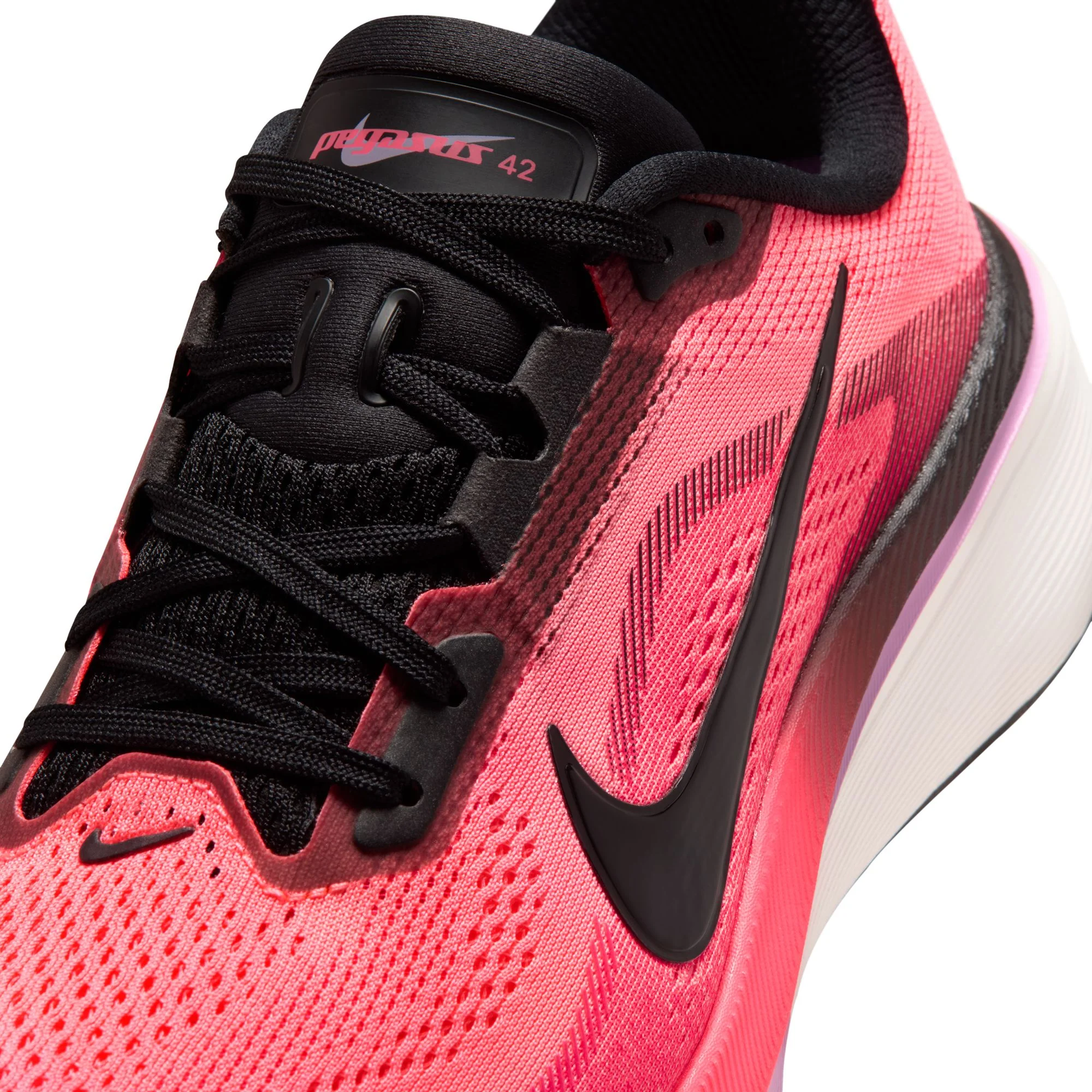 Nike Womens Pegasus 42 - Lava Glow/Black/Flash Crimson/Light Magenta - Neutral - SU26 - Image 8