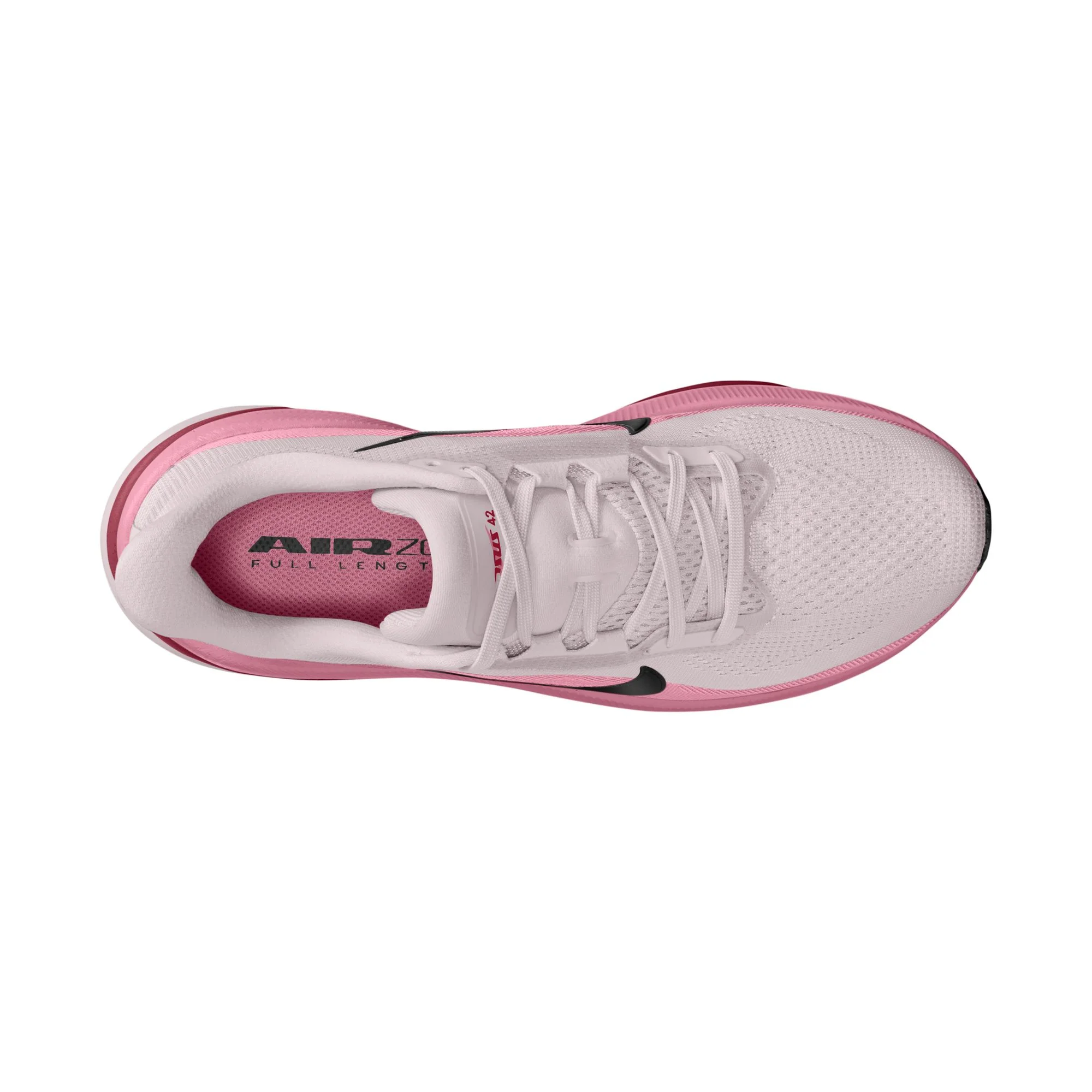 Nike Womens Pegasus 42 - Pearl Pink/Black/Peony/Team Crimson - Neutral - SU26 - Image 3