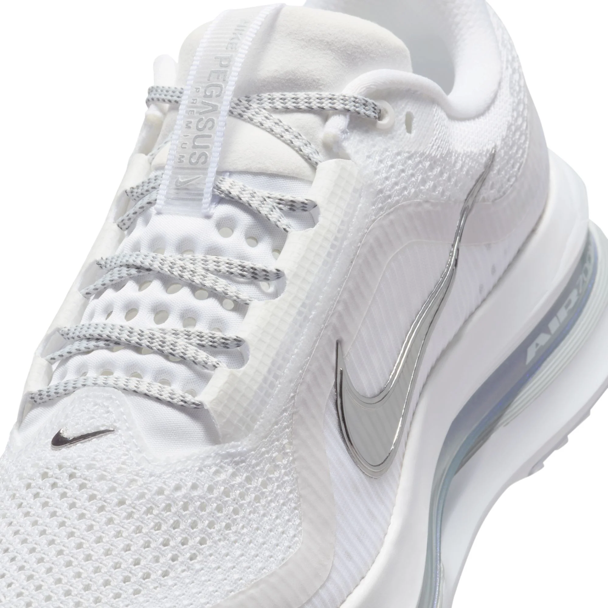 Nike Womens Pegasus Premium - White/Metallic Silver - Neutral - SU25 - Image 11