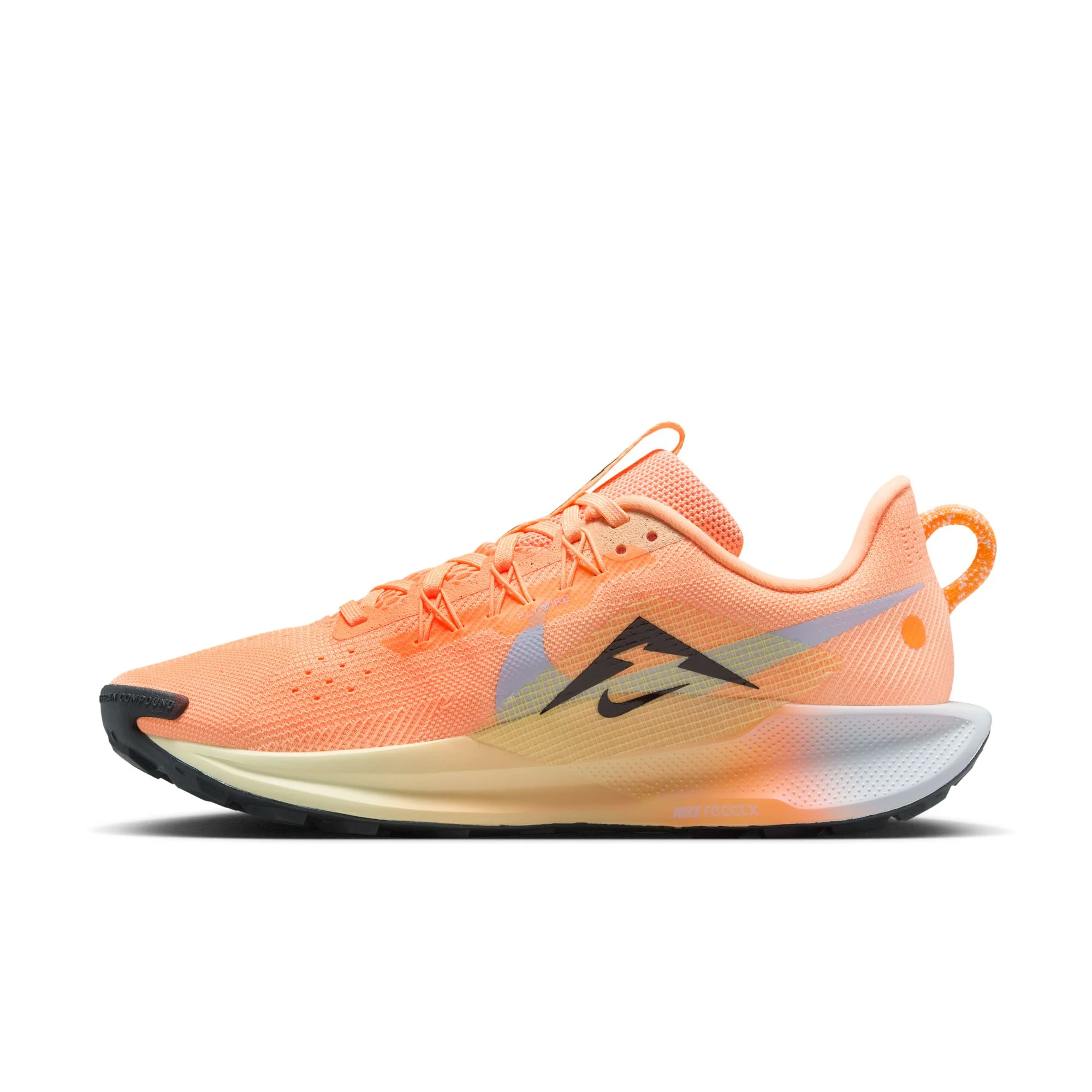 Nike Womens Pegasus Trail 5 - Orange Pulse/Black/Ghost/Alabaster - Trail - HO25 - Image 3