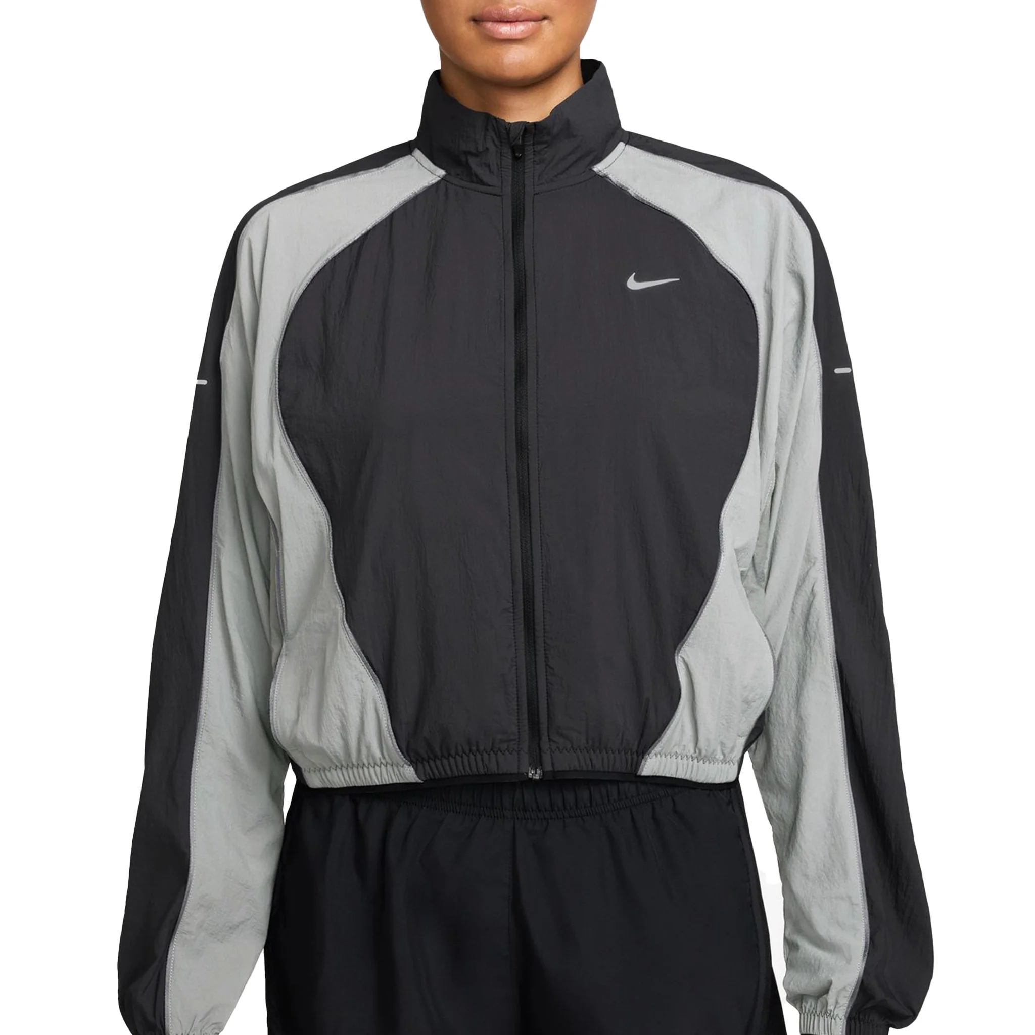 Nike Womens Repel UV Swift Jacket - Black/Iron Grey/Reflective Silver - HO25