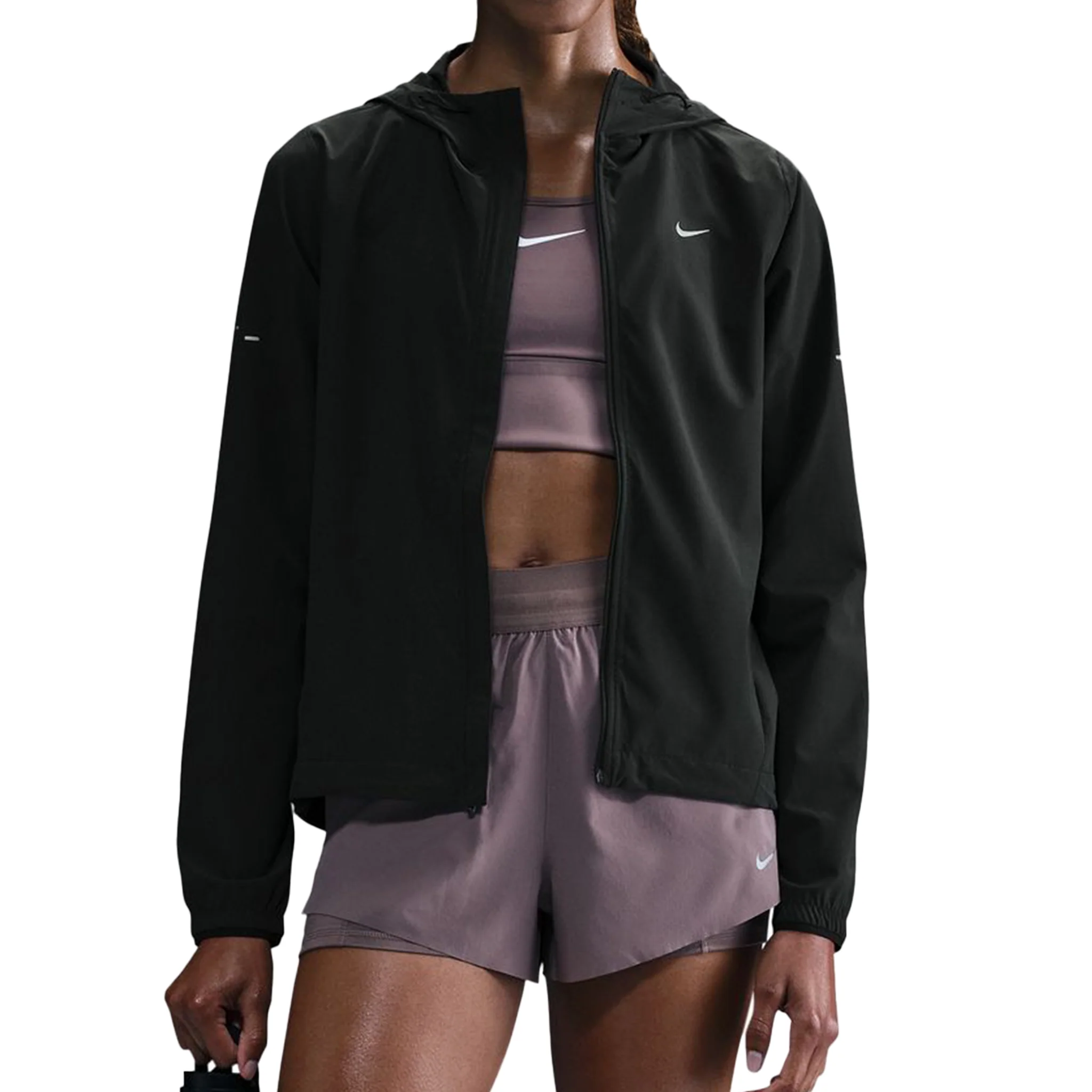 Nike Womens Repel Packable Swift Jacket - Black/Reflective Silver - HO25