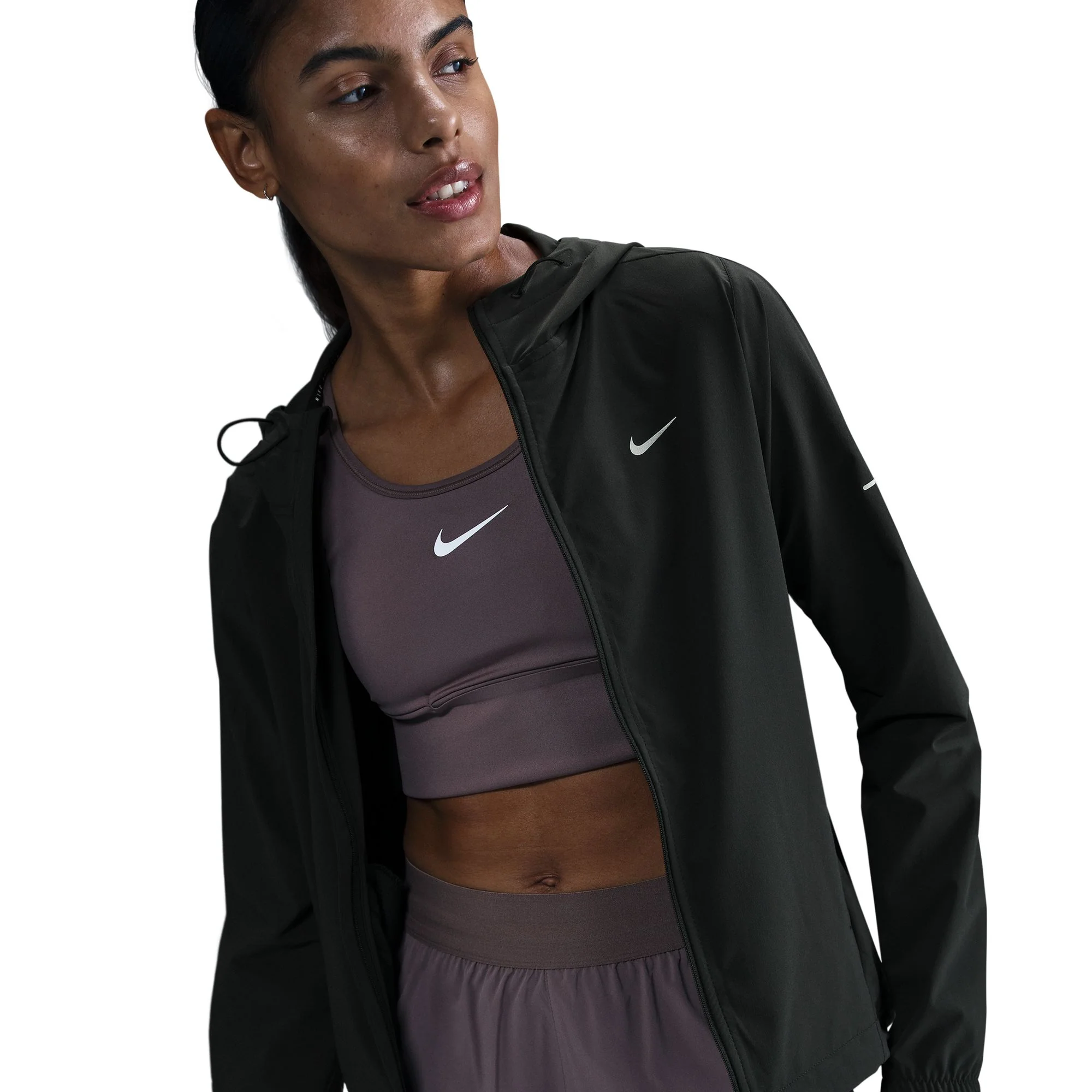 Nike Womens Repel Packable Swift Jacket - Black/Reflective Silver - HO25 - Image 3