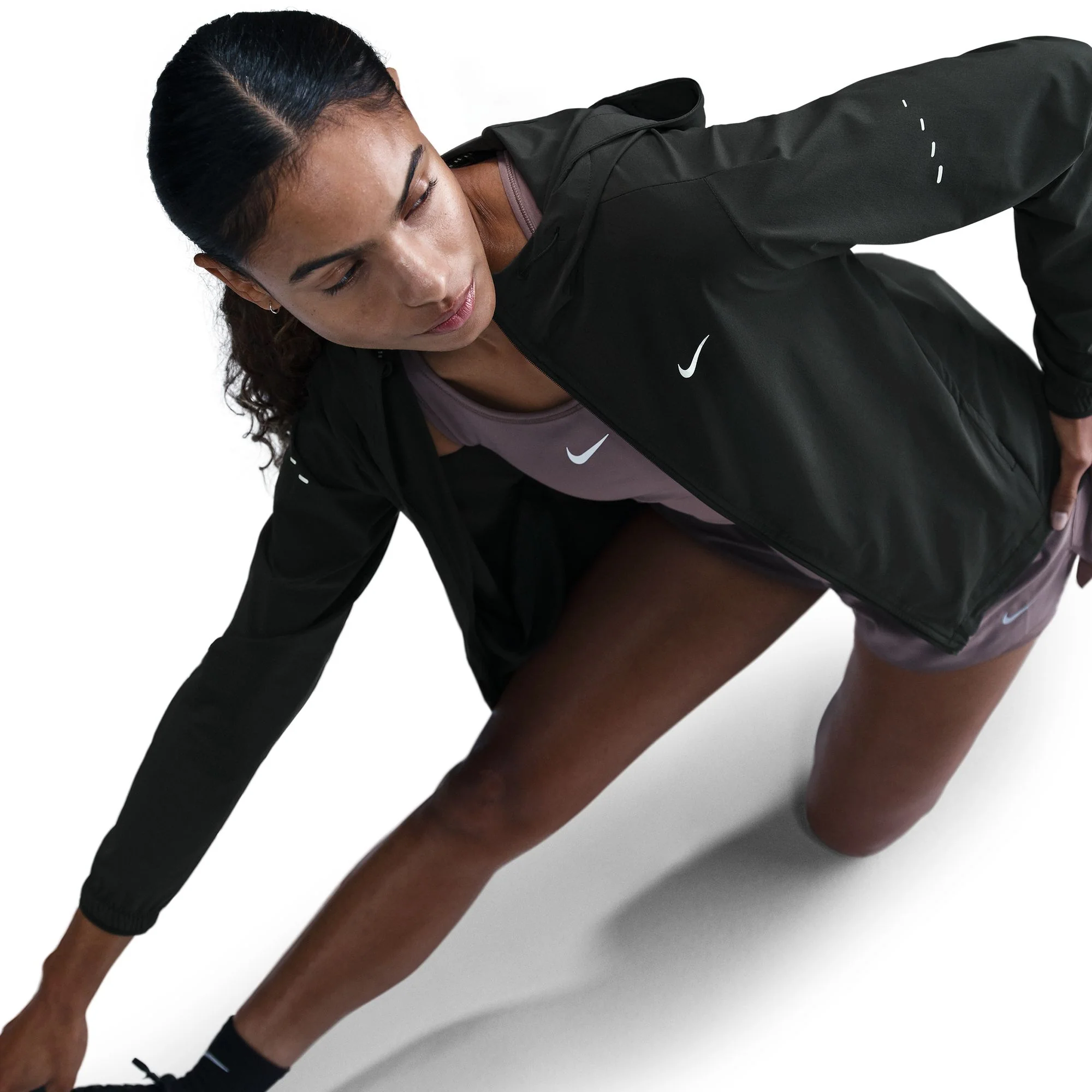 Nike Womens Repel Packable Swift Jacket - Black/Reflective Silver - HO25 - Image 4