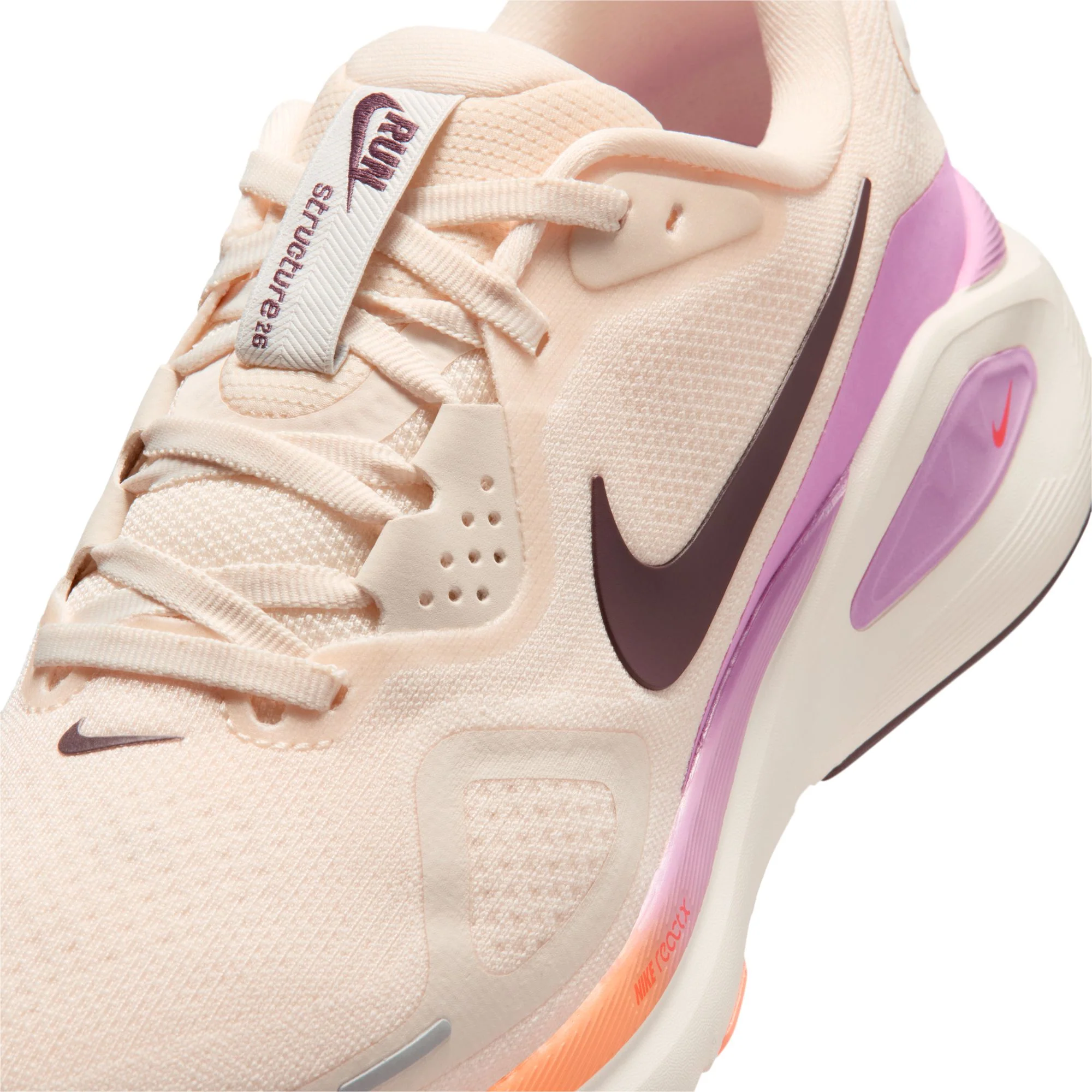 Nike Womens Structure 26 - Chalk/Tattoo/Light Magenta/Orange Pulse - Stability - SU26 - Image 10