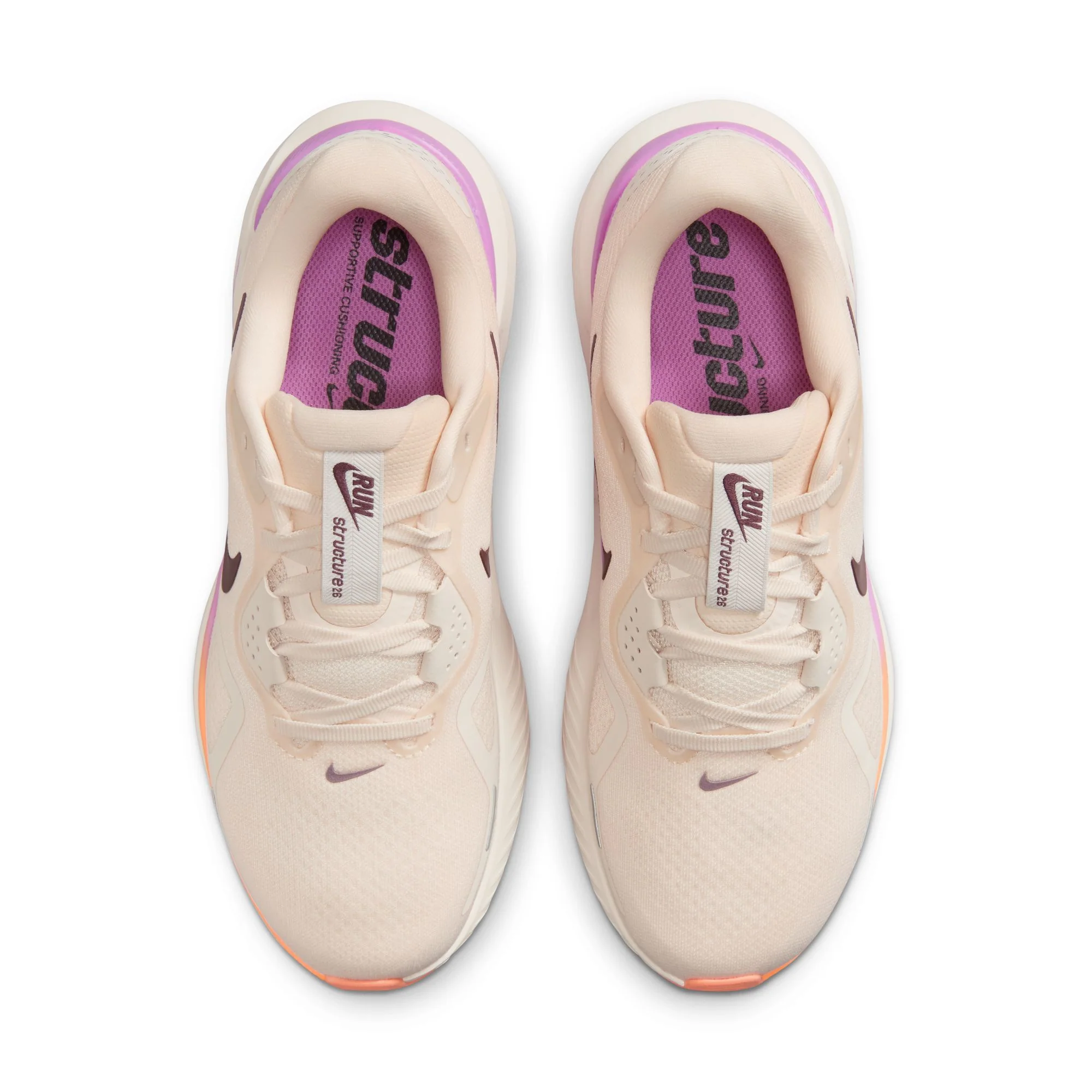Nike Womens Structure 26 - Chalk/Tattoo/Light Magenta/Orange Pulse - Stability - SU26 - Image 6