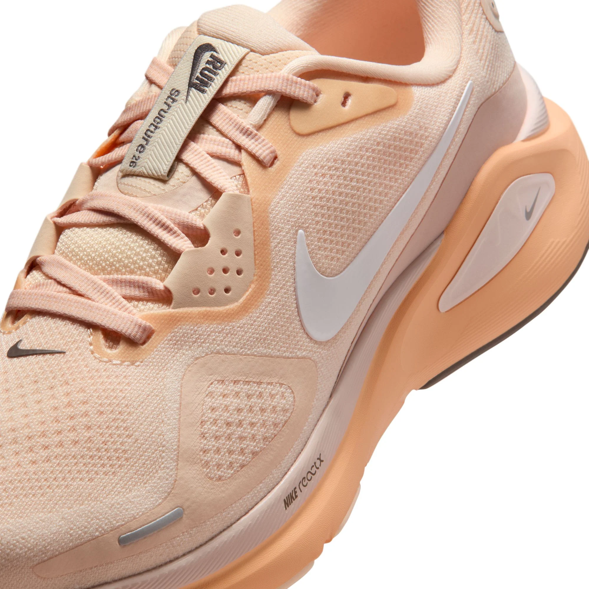 Nike Womens Structure 26 - Guava Ice/Sail/Silt Red/Orange Chalk - Stability - HO25 - Image 10