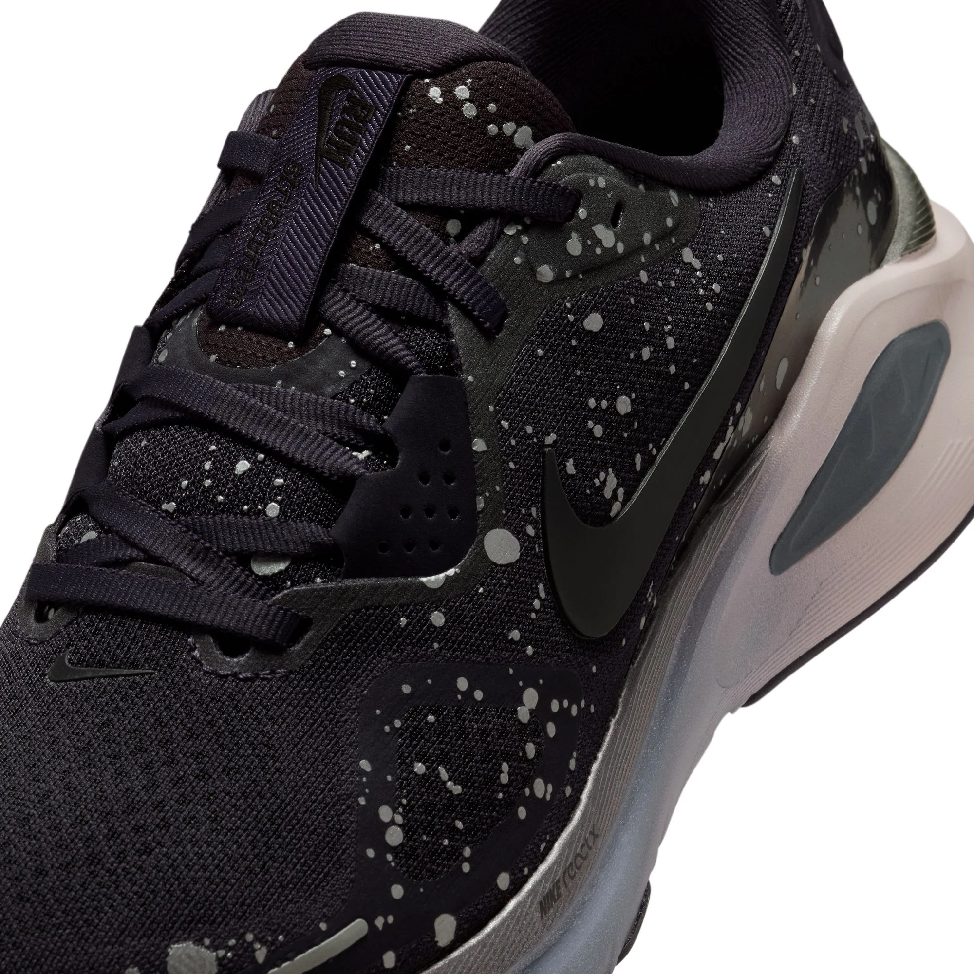 Nike Womens Structure 26 SE - Cave Purple/Black/Metallic Dark Grey - Stability - HO25 - Image 10