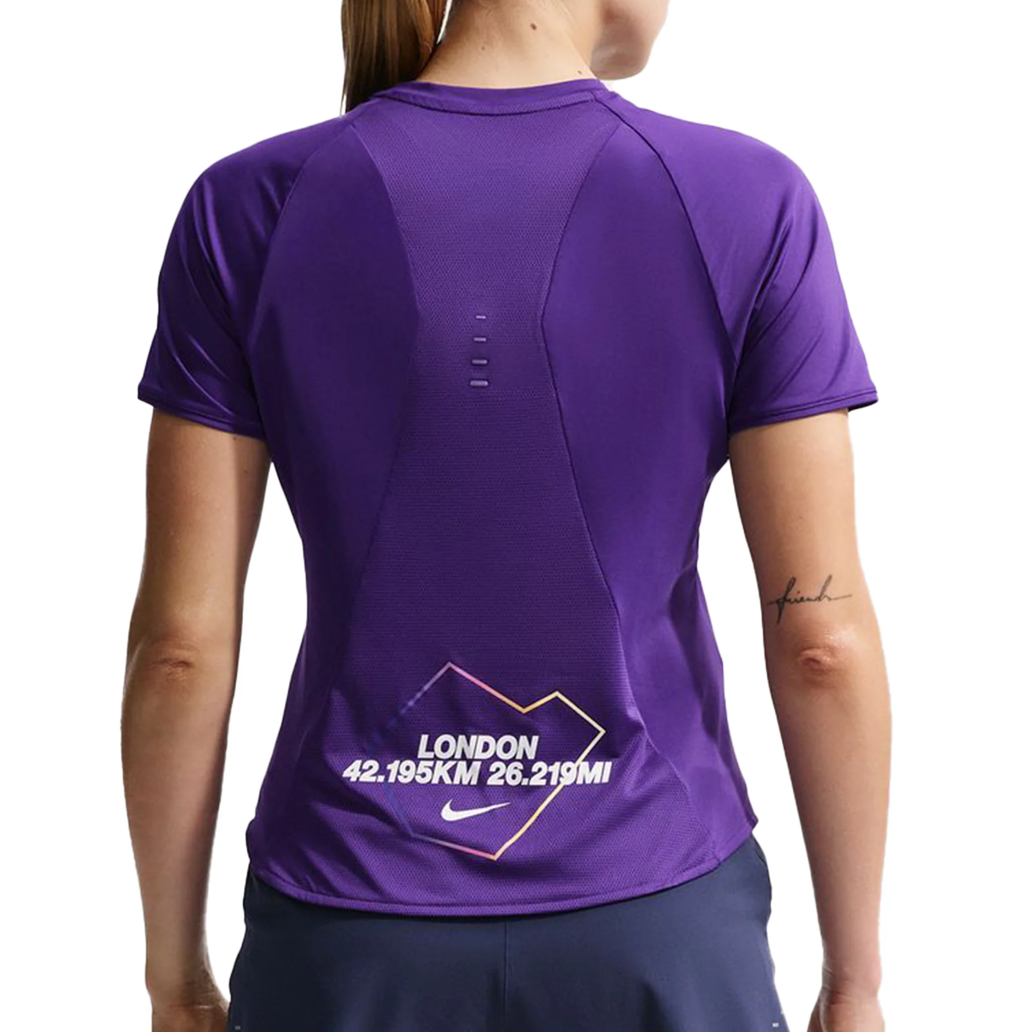 Nike Womens Swift Dri-FIT Running Tee - Court Purple - SP26 - Image 2