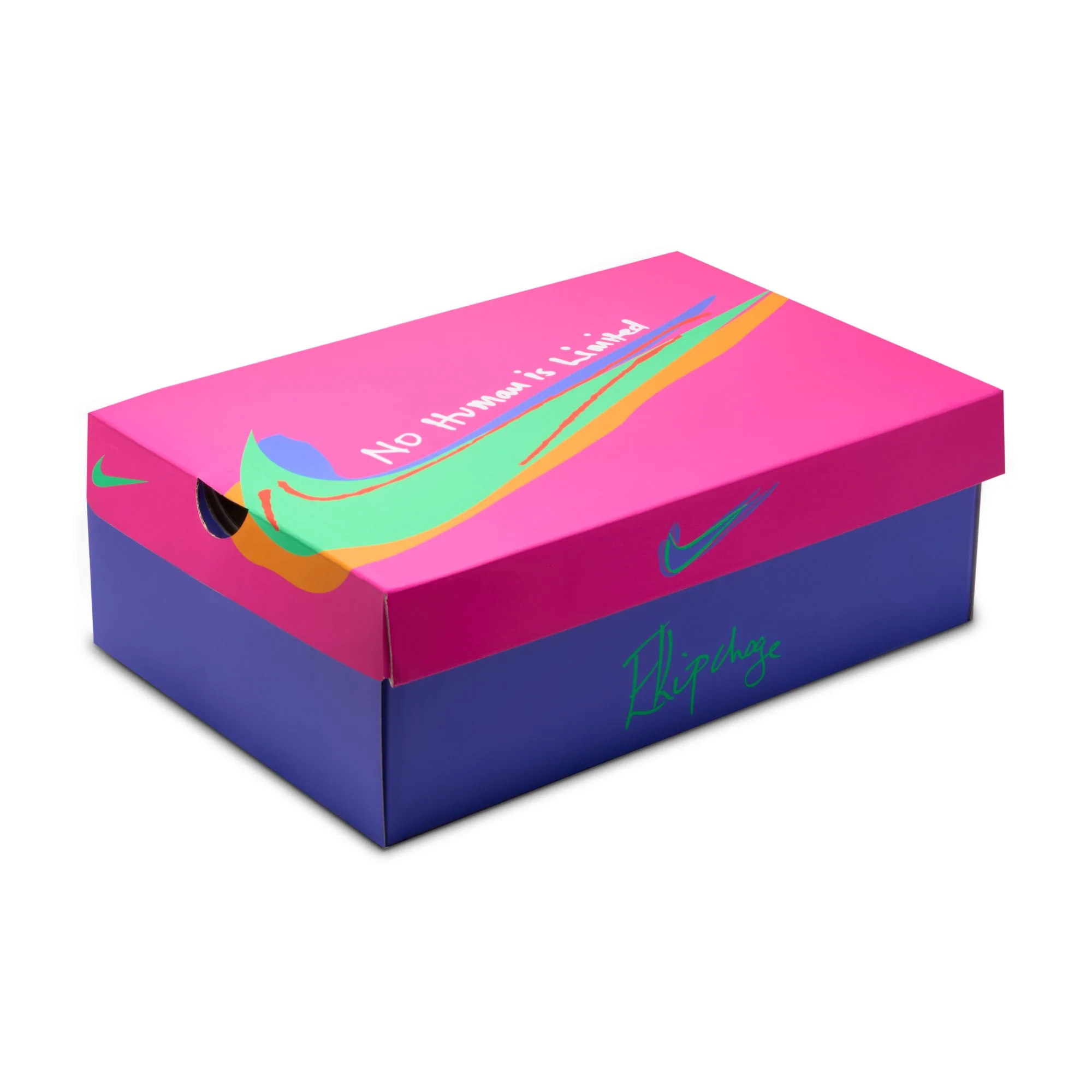 Nike Womens Vaporfly 4 Next% "Eliud Kipchoge" - Silt Red/Green Shock/Fire Pink - Neutral - HO25 - Image 3