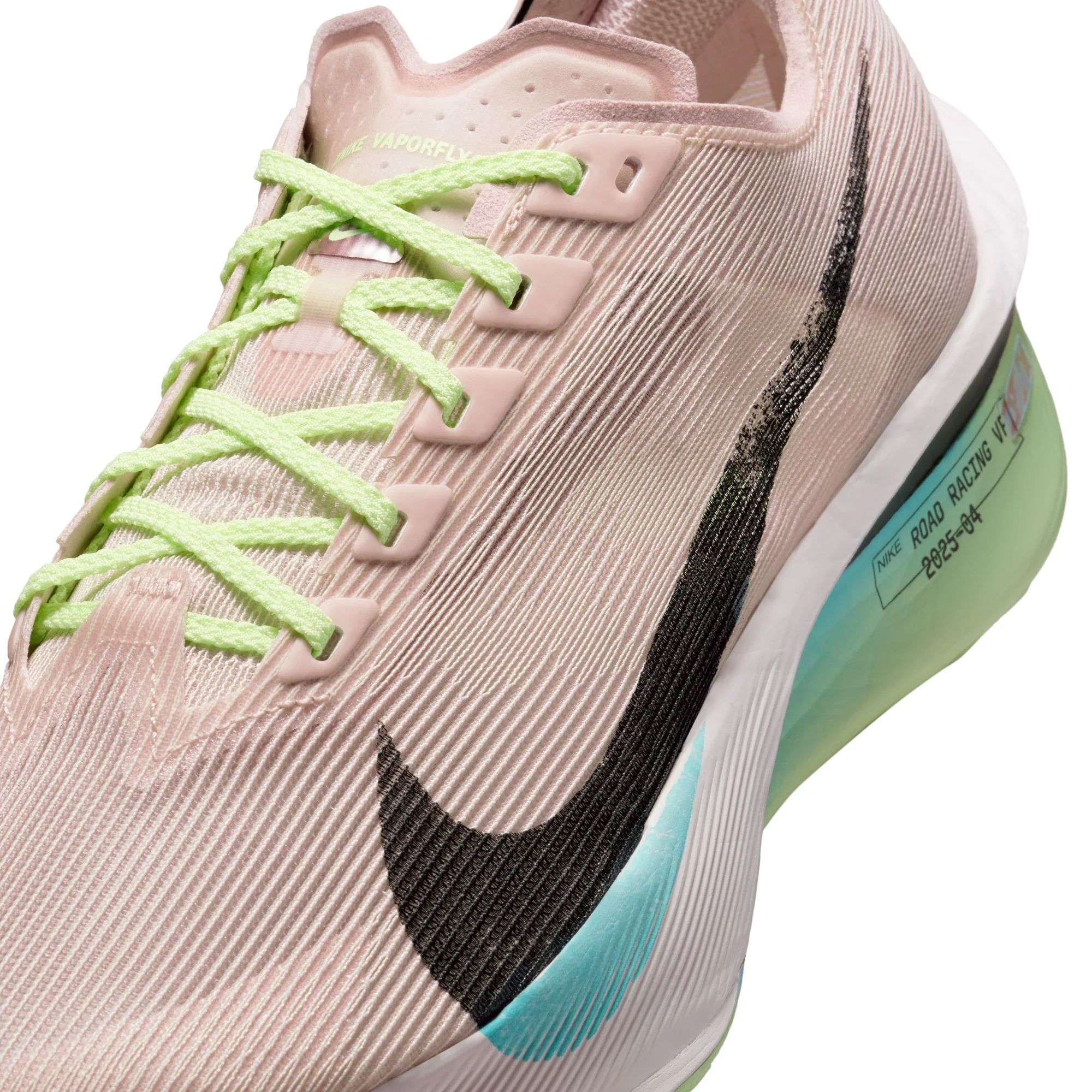 Nike Womens Vaporfly 4 Next% - Silt Red/Black/Barely Volt/Pearl Pink - Neutral - FA25 - Image 9