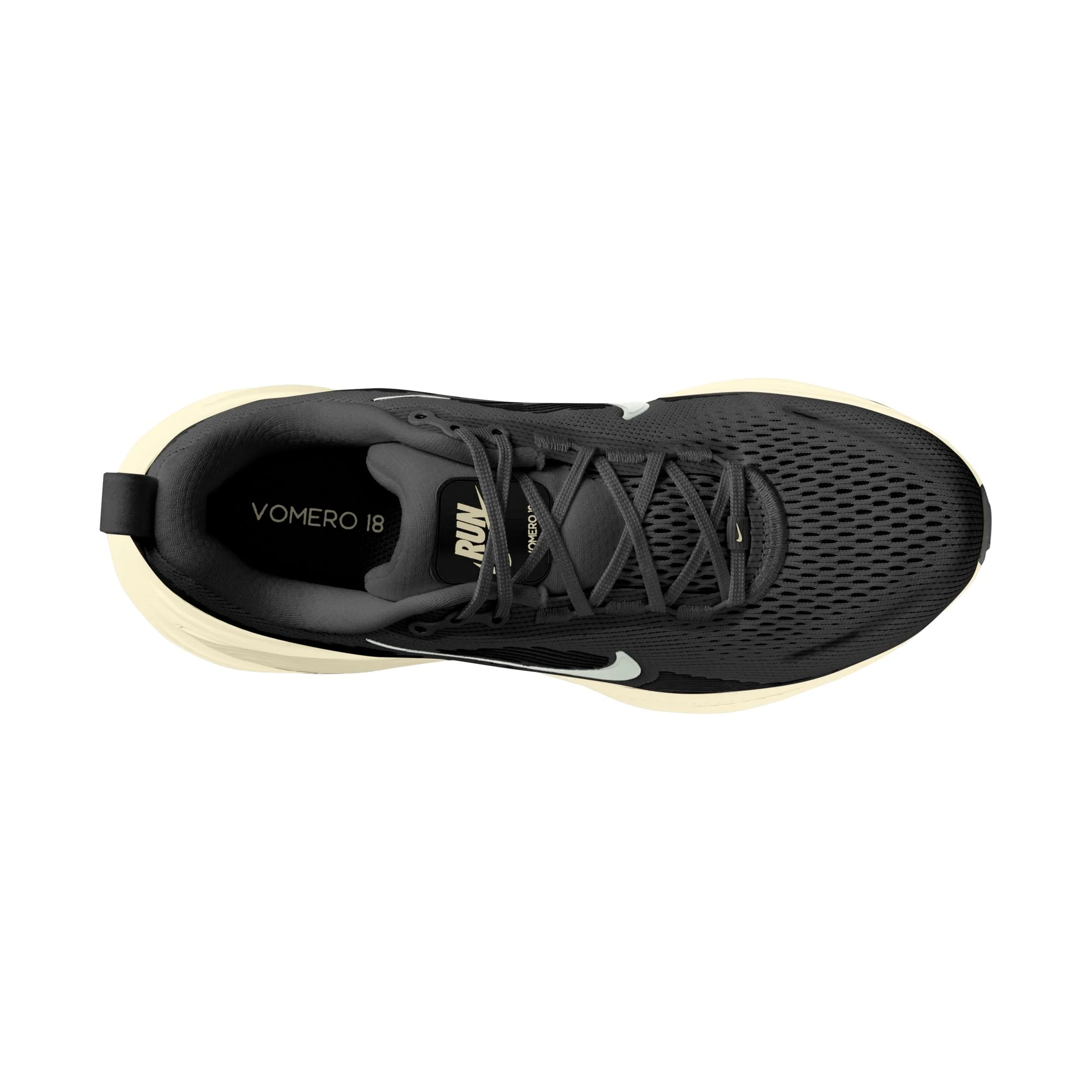 Nike Womens Vomero 18 - Black/Coconut Milk/Summit White - Neutral - SP25 - Image 3
