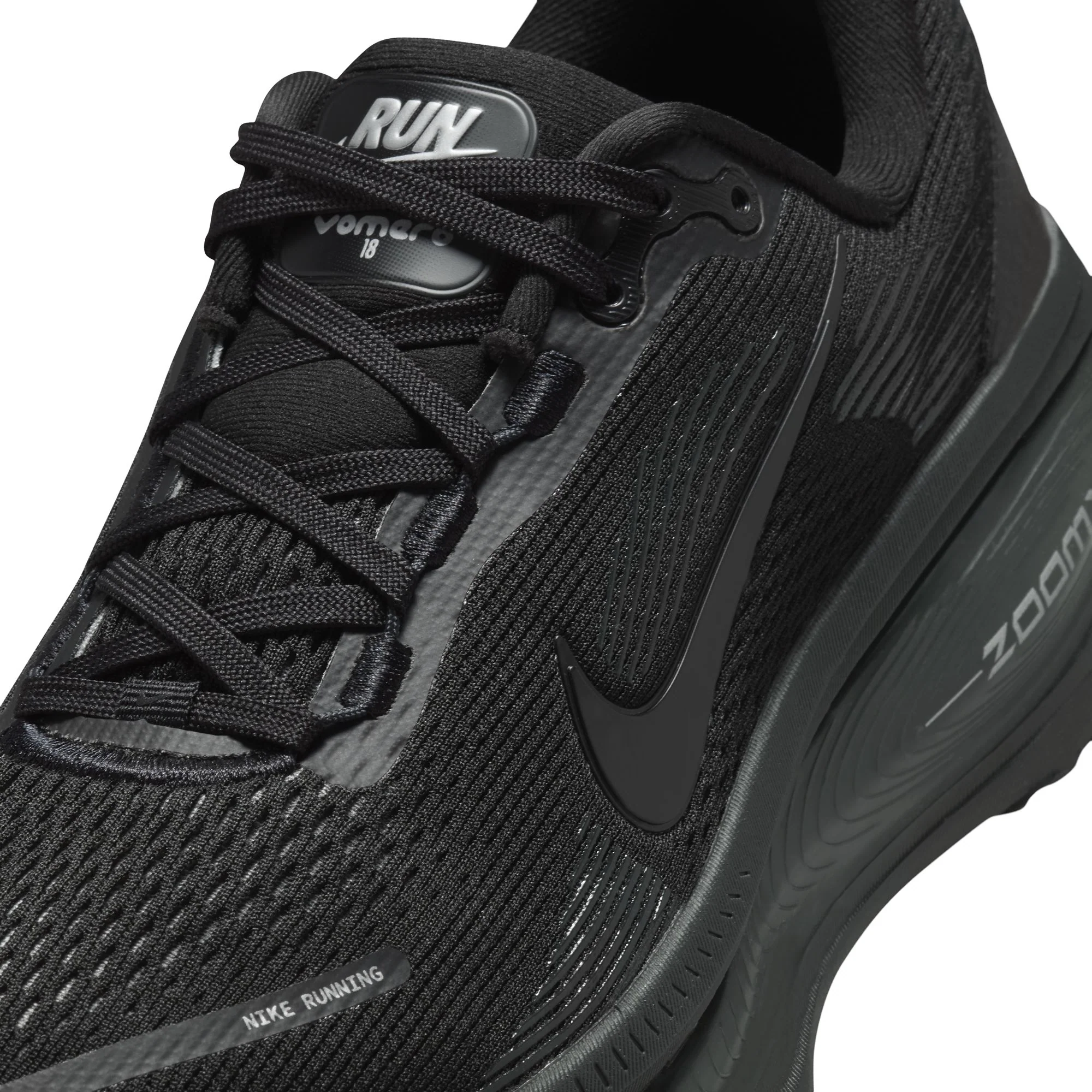 Nike Womens Vomero 18 - Black/Dark Smoke Grey/Light Smoke Grey - Neutral - FA25 - Image 9