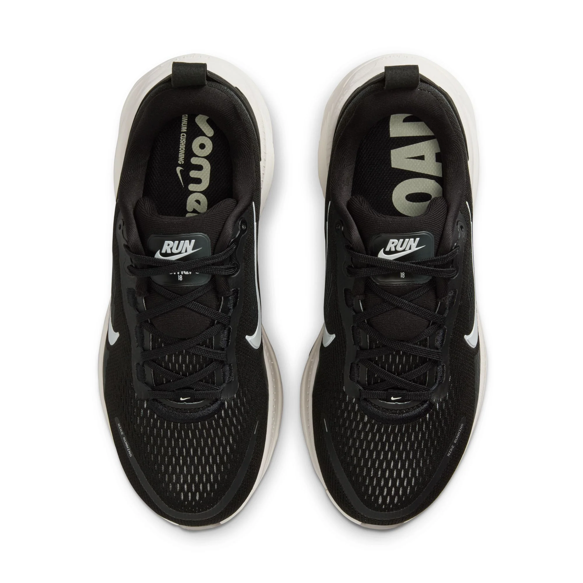 Nike Womens Vomero 18 Wide - D Width - Black/Summit White/Coconut Milk - Neutral - SP25 - Image 5