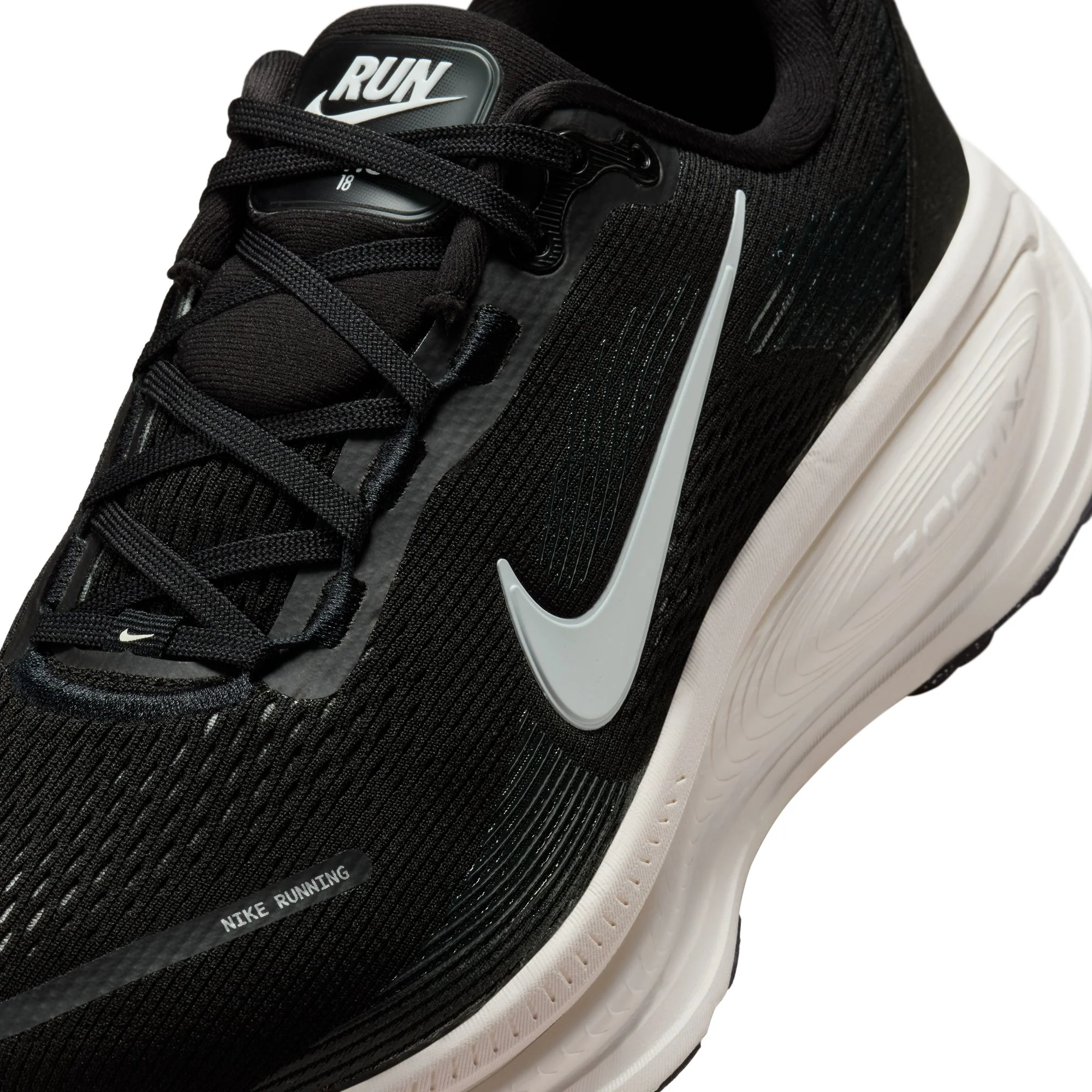 Nike Womens Vomero 18 Wide - D Width - Black/Summit White/Coconut Milk - Neutral - SP25 - Image 8