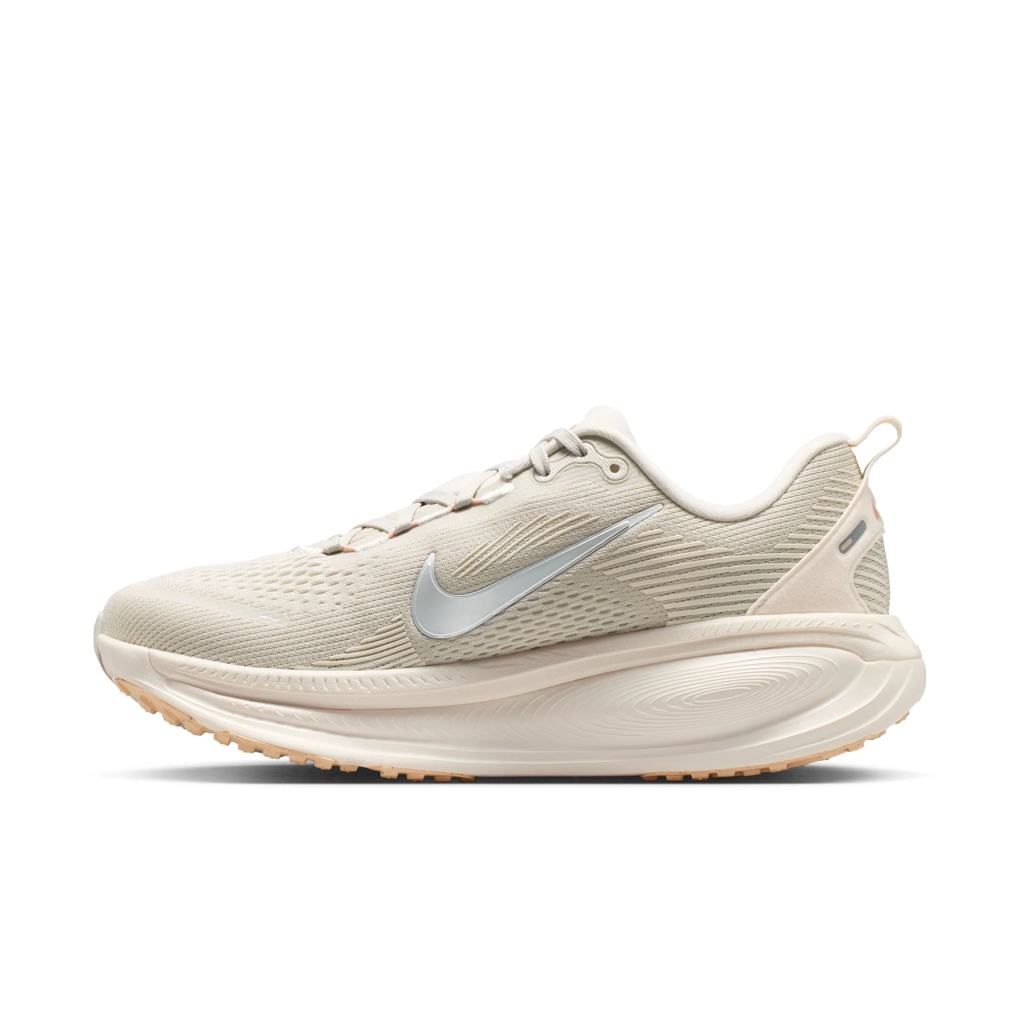 Nike Womens Vomero 18 - Light Bone/Metallic Silver/Arctic Orange - Neutral - SU26 - Image 3
