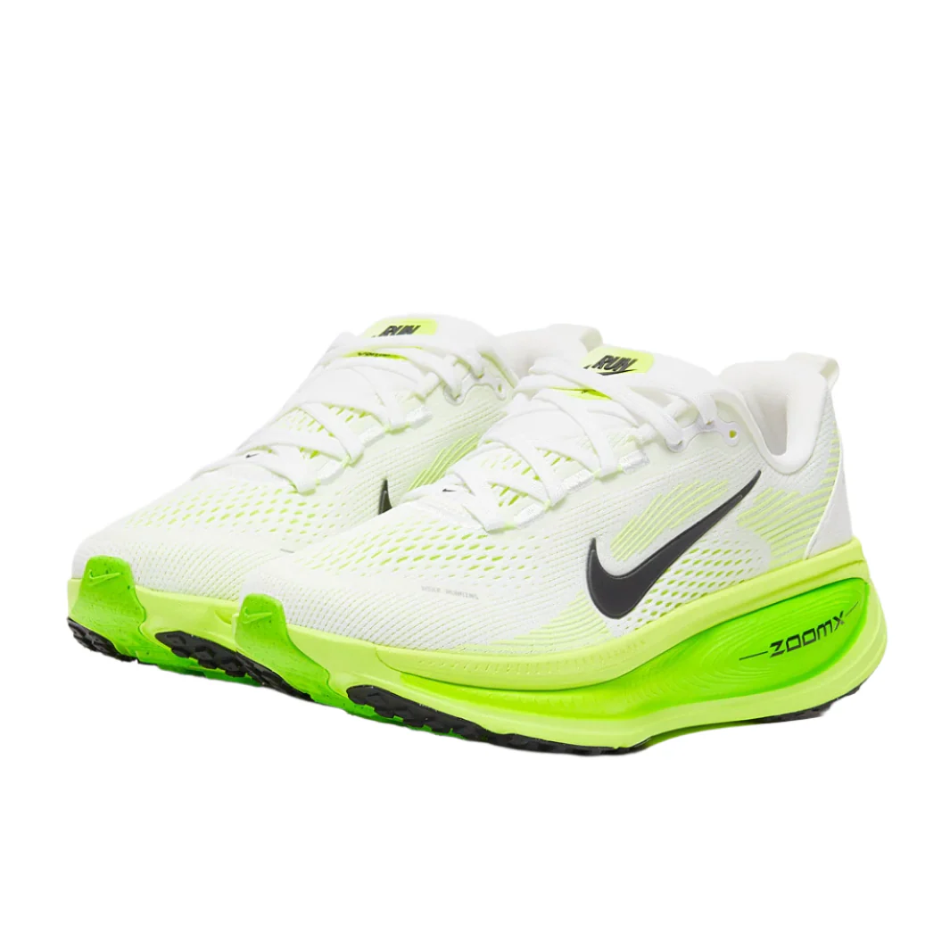 Nike Womens Vomero 18 - White/Electric Green/Volt/Black - Neutral - SP25 - Image 3