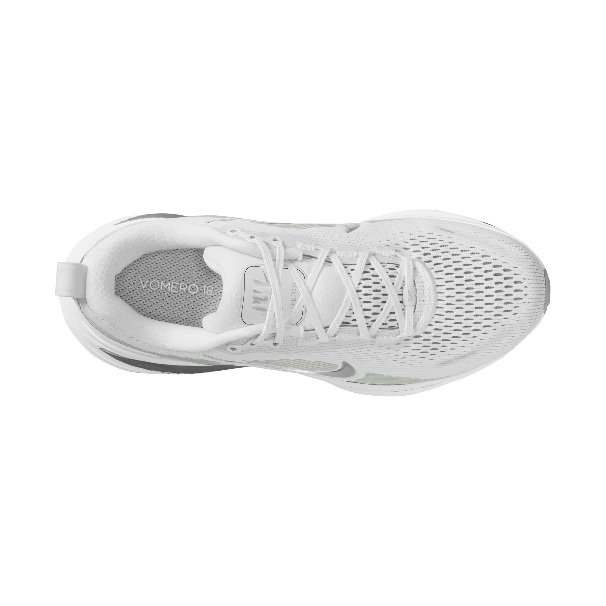 Nike Womens Vomero 18 - White/Photon Dust/Metallic Silver - Neutral - SU25 - Image 8