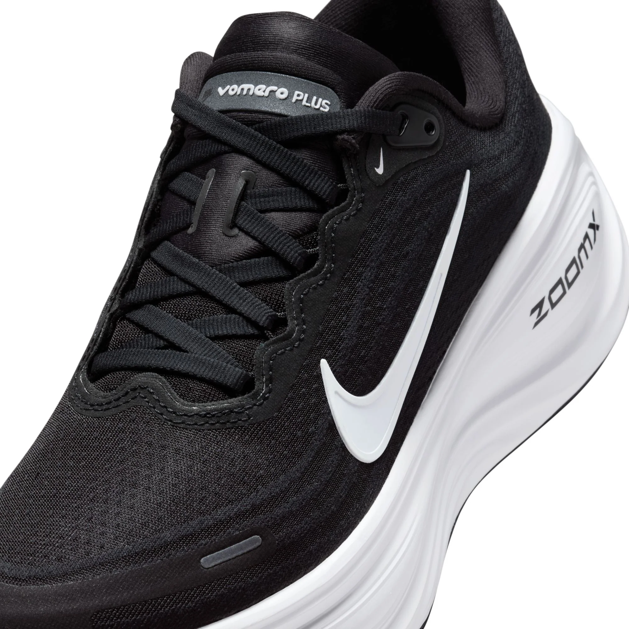 Nike Womens Vomero Plus - Black/White/Cool Grey/Metallic Dark Grey - Neutral - FA25 - Image 8