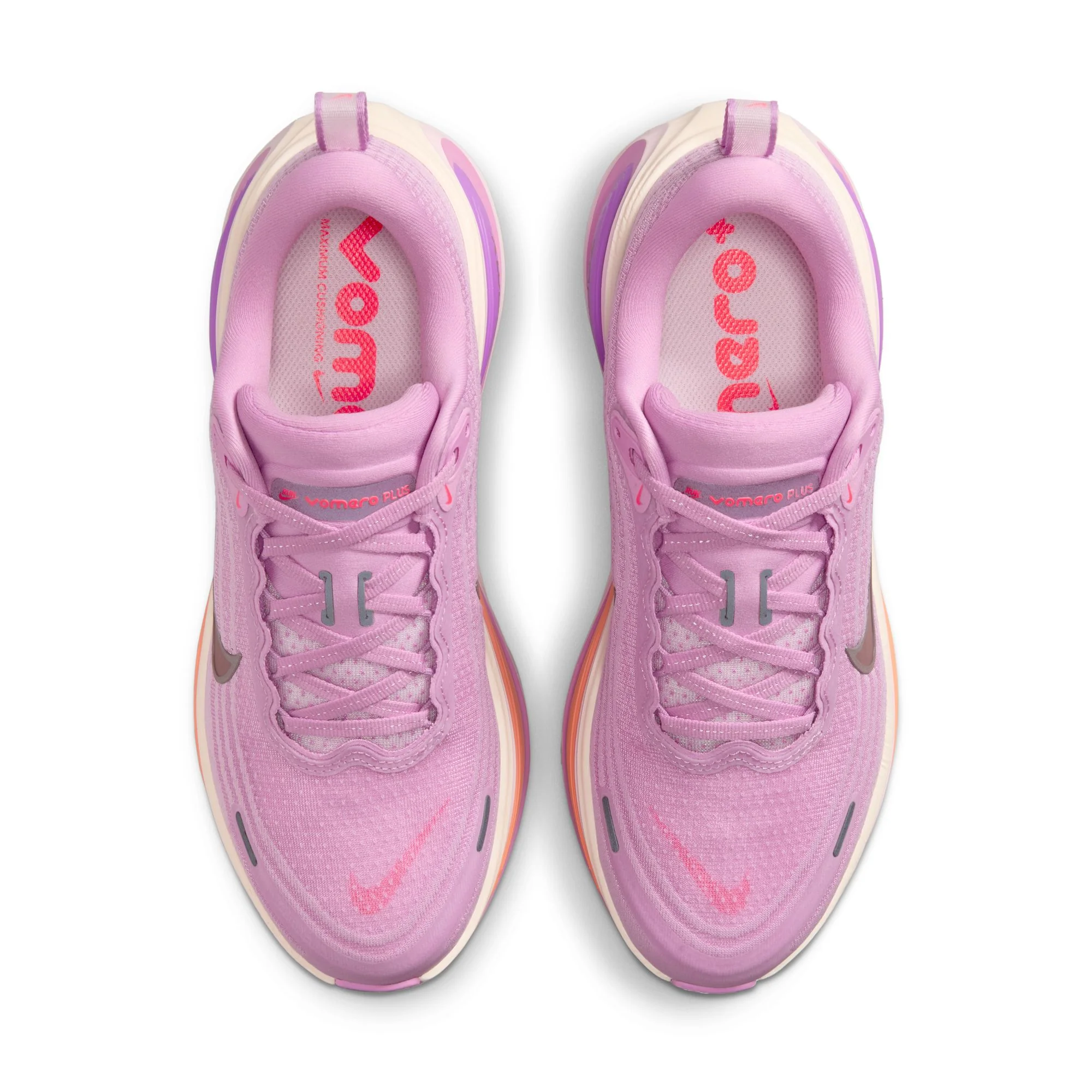 Nike Womens Vomero Plus - Light Magenta/Black/Pink Foam/Bright Violet - Neutral - SU26 - Image 6