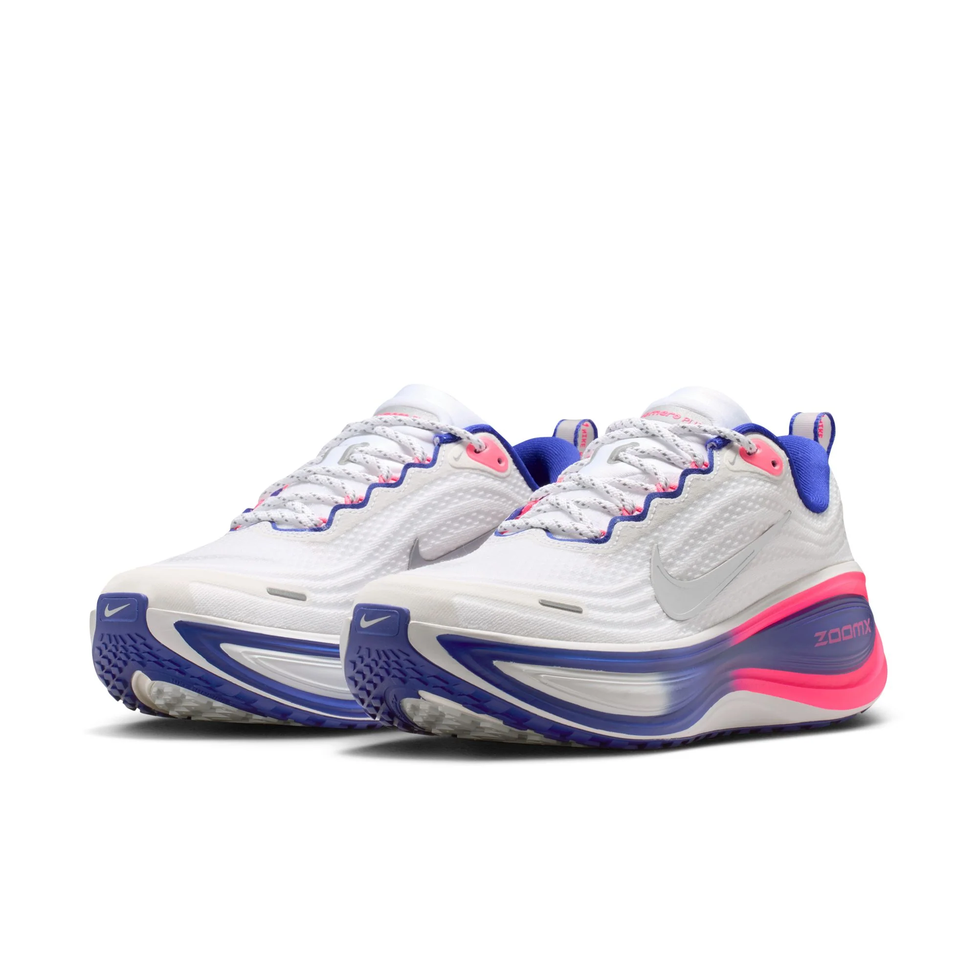 Nike Womens Vomero Plus SE - White/Metallic Silver/Concord/Hyper Pink - Neutral - SU26 - Image 7