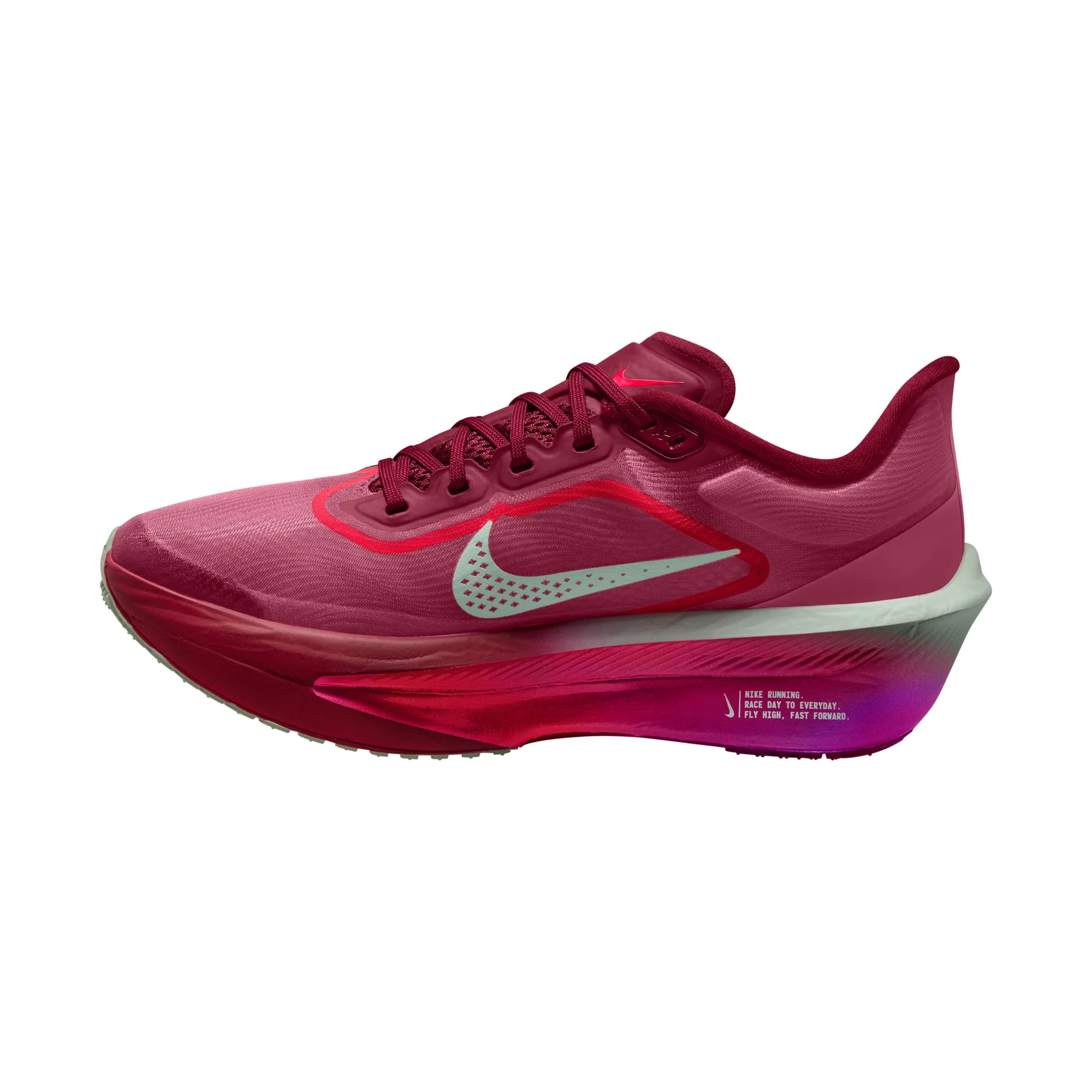 Nike Womens Zoom Fly 6 - Team Red/Barely Green/Bright Crimson - Neutral - SU26 - Image 3