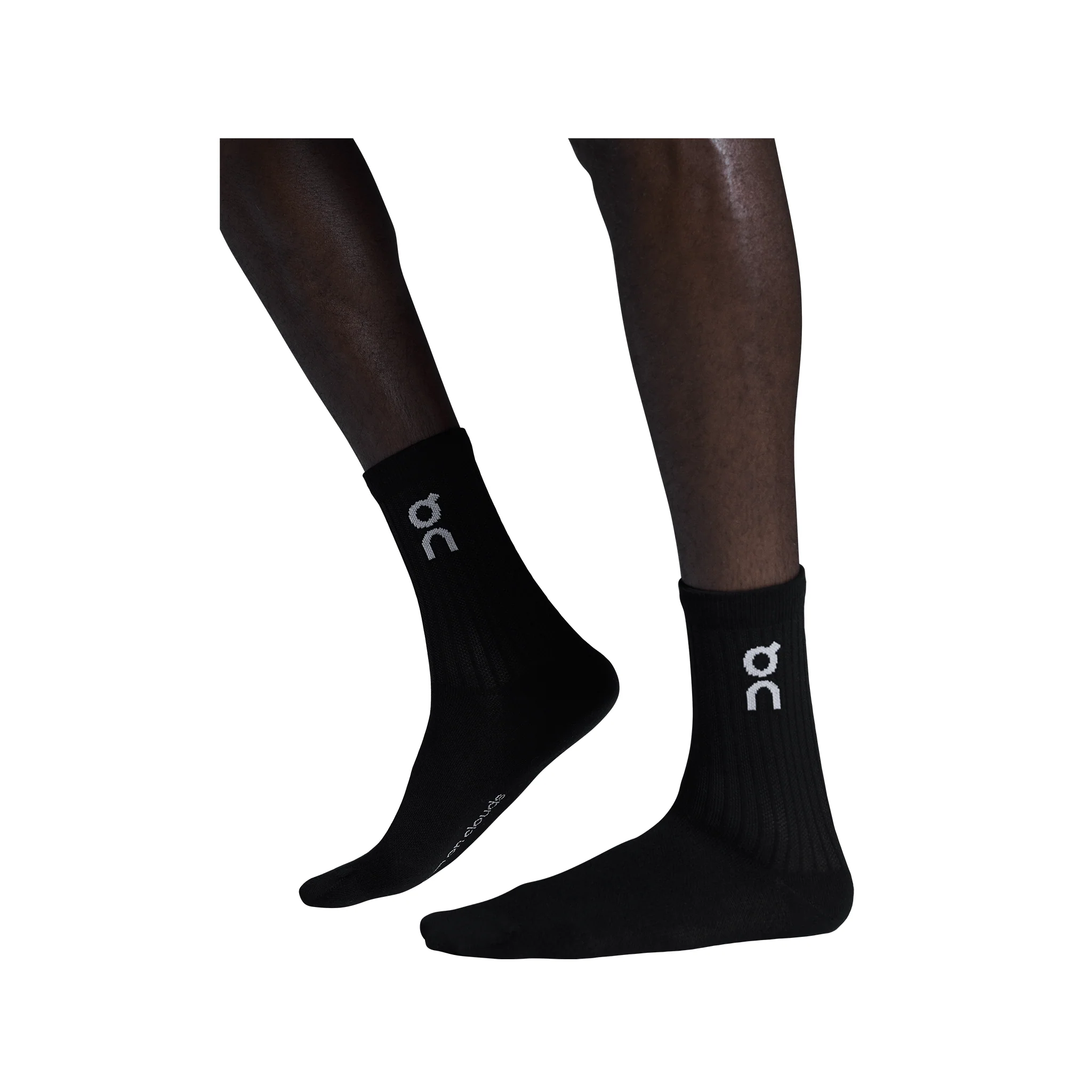 On Logo Sock High 3-Pack Unisex - Black - Image 2