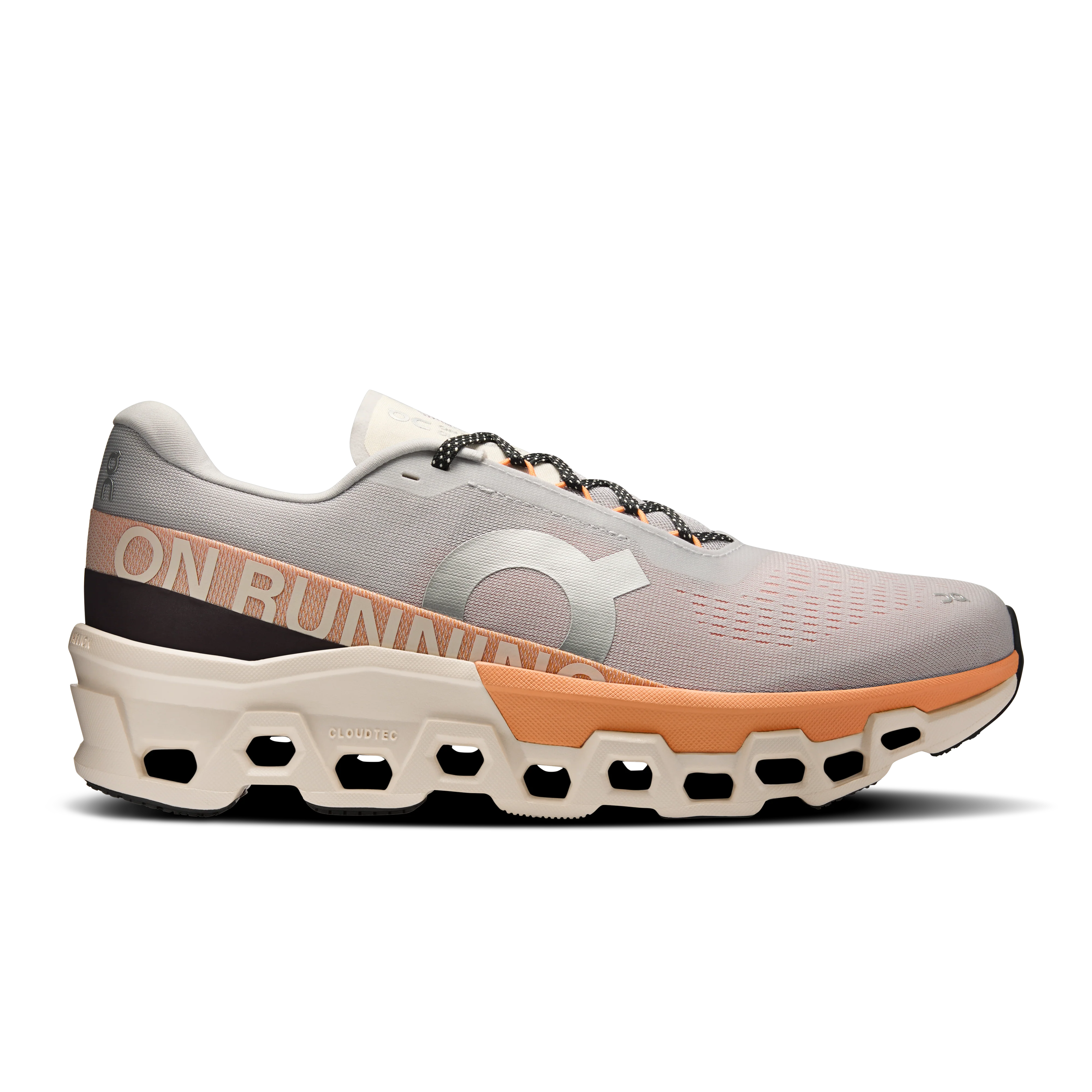 ON Mens Cloudmonster 2 - Glacier/Tangerine - AW25 - Image 3