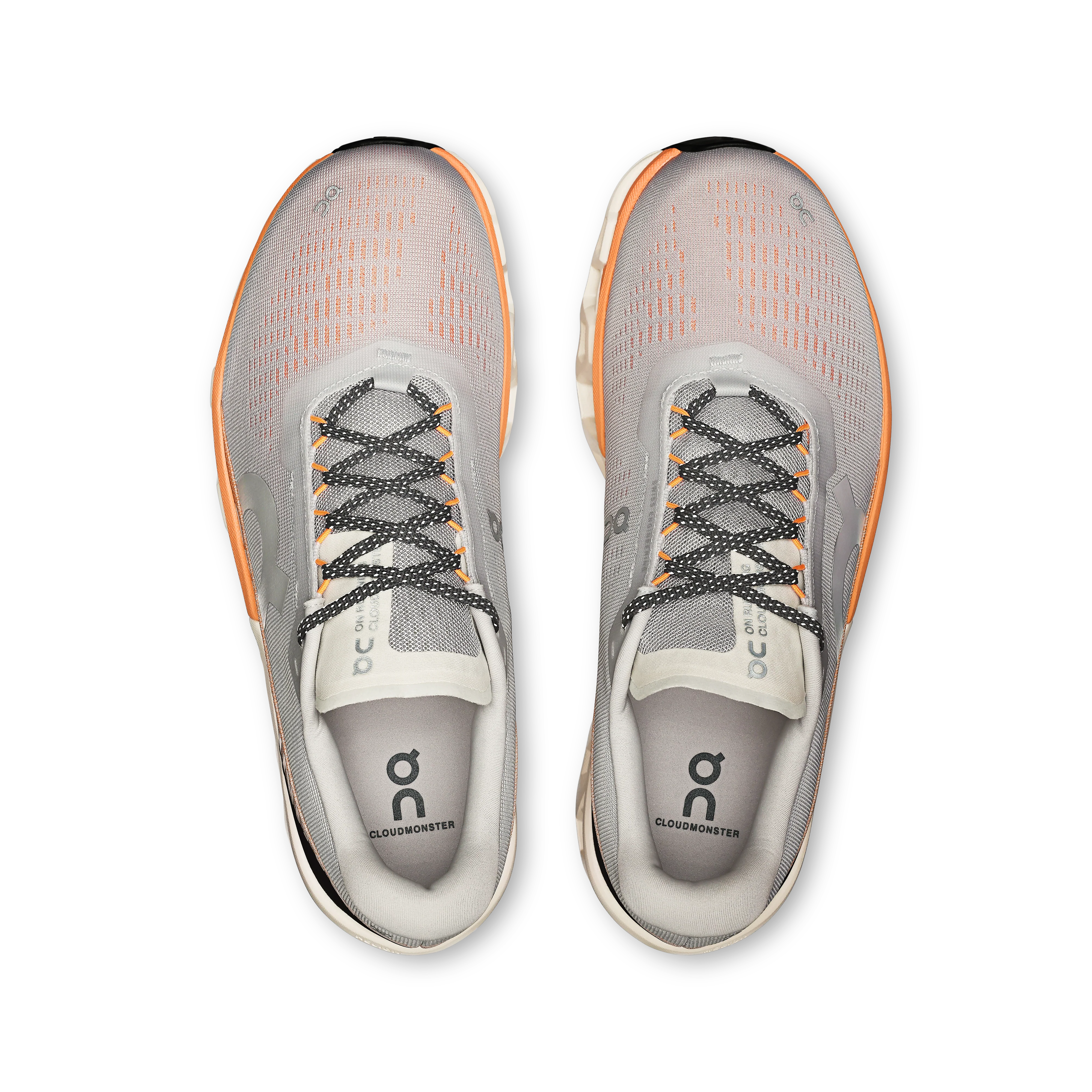 ON Mens Cloudmonster 2 - Glacier/Tangerine - AW25 - Image 4