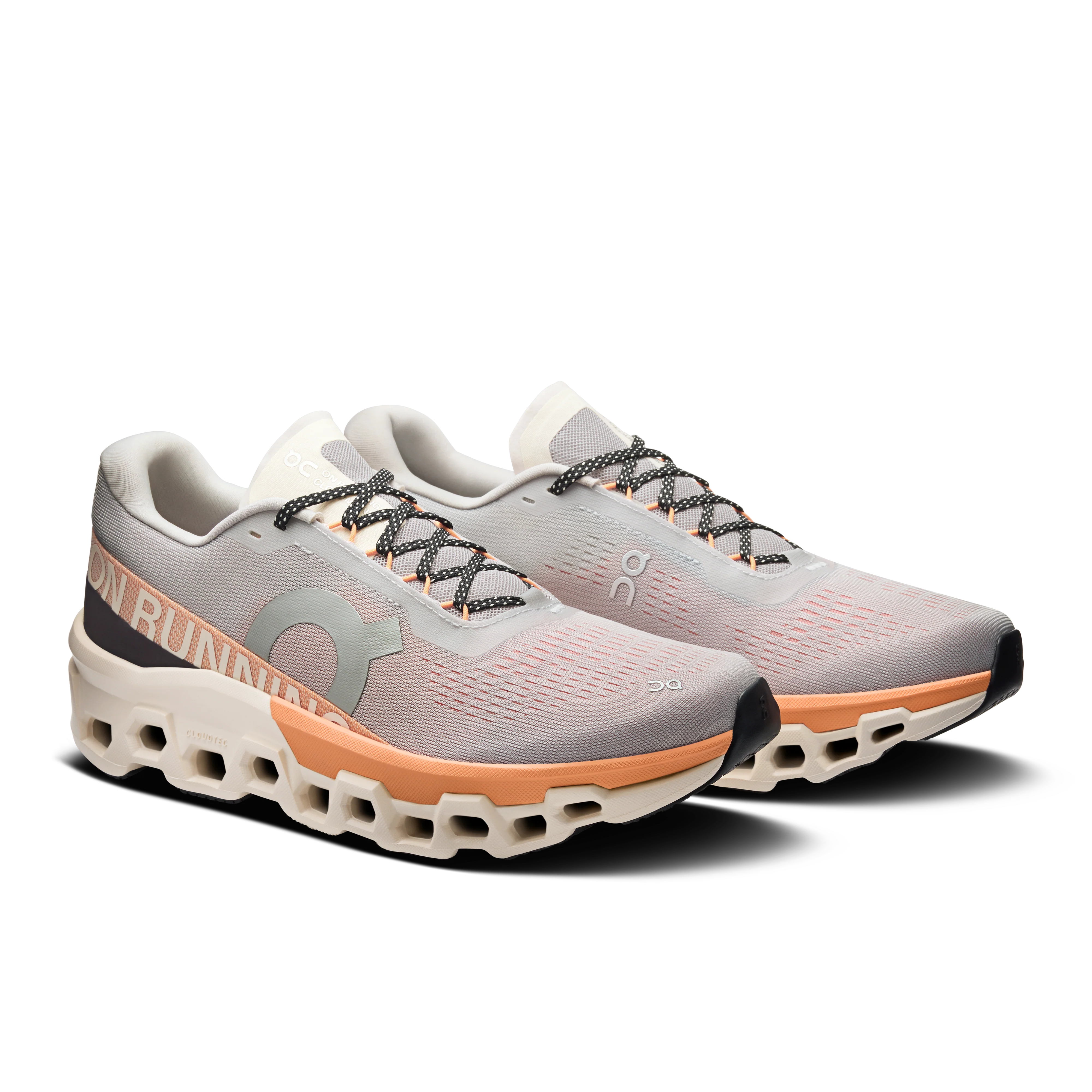 ON Mens Cloudmonster 2 - Glacier/Tangerine - AW25 - Image 7