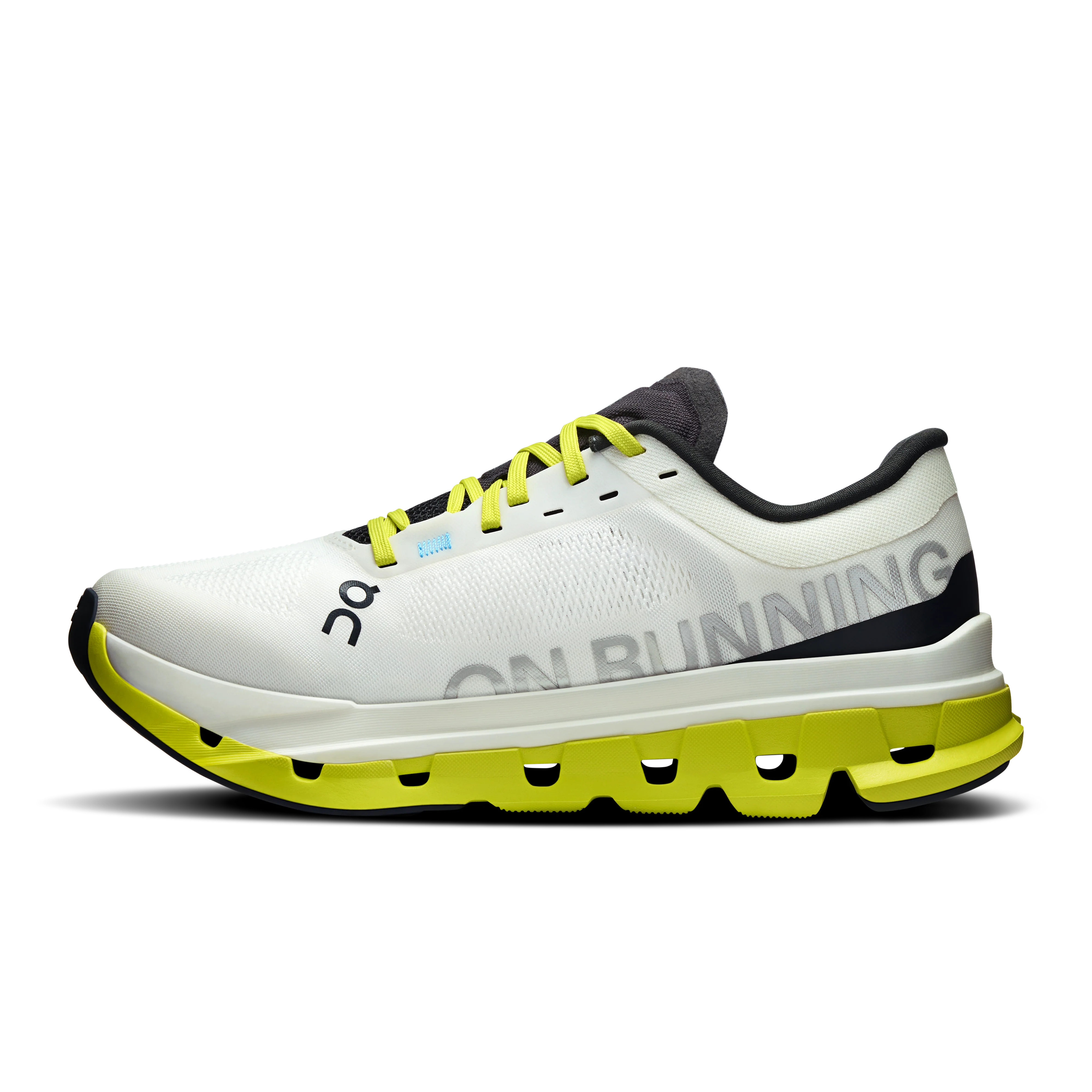ON Womens Cloudflow 5 - White/Lime - AW25 - Image 3