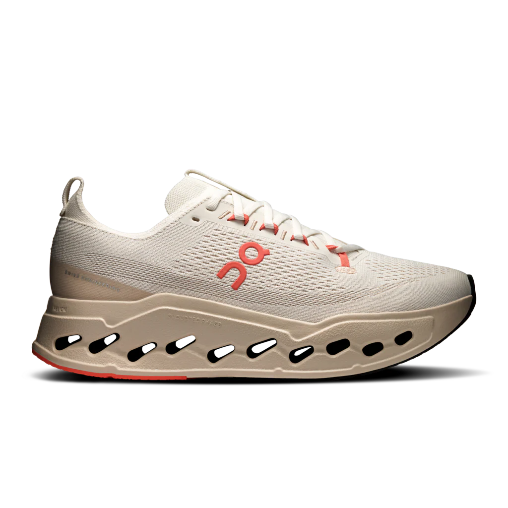 ON Womens Cloudsurfer Max - Ivory/Salmon - AW25 - Image 3