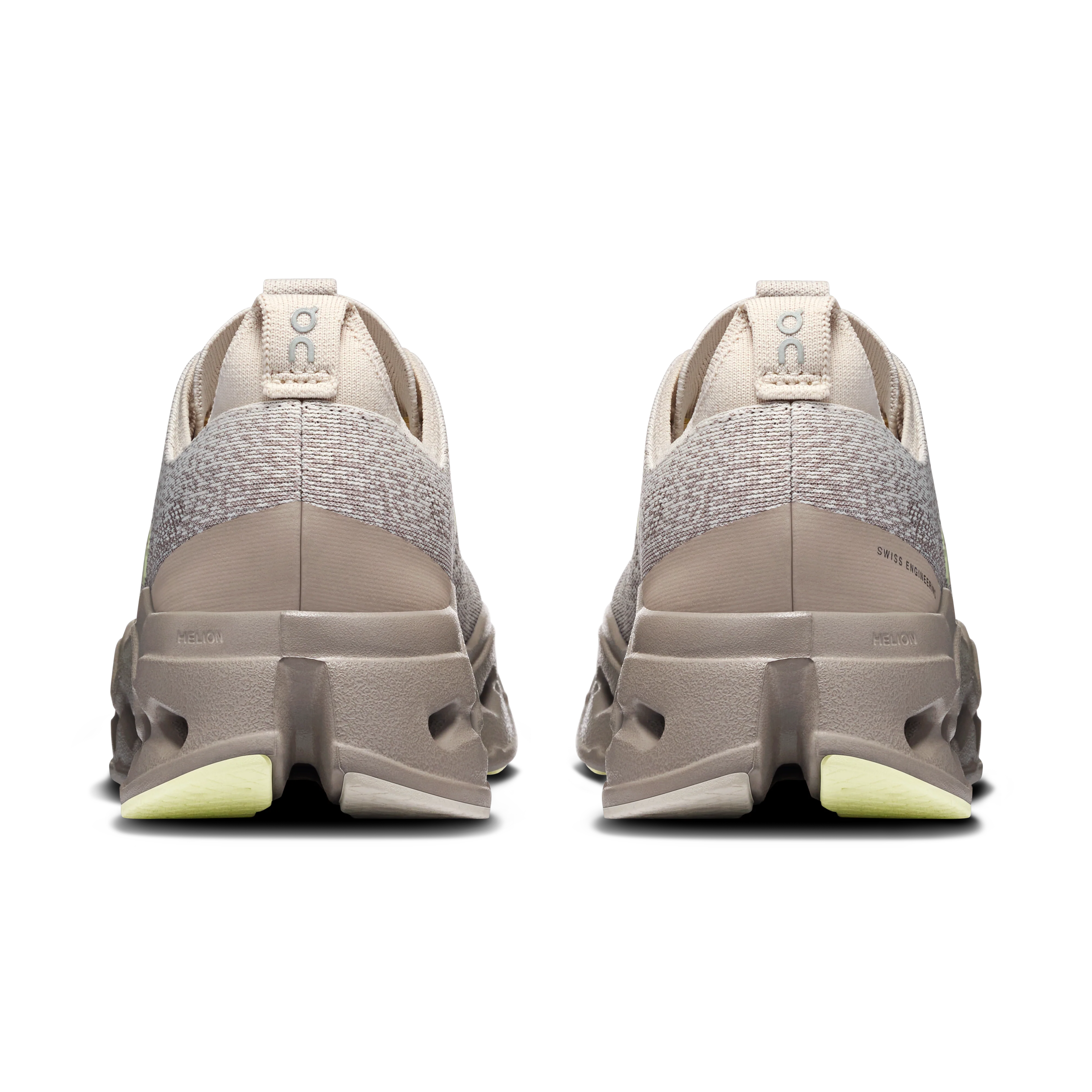 ON Womens Cloudsurfer Max - Pelican/Limelight - SS26 - Image 3